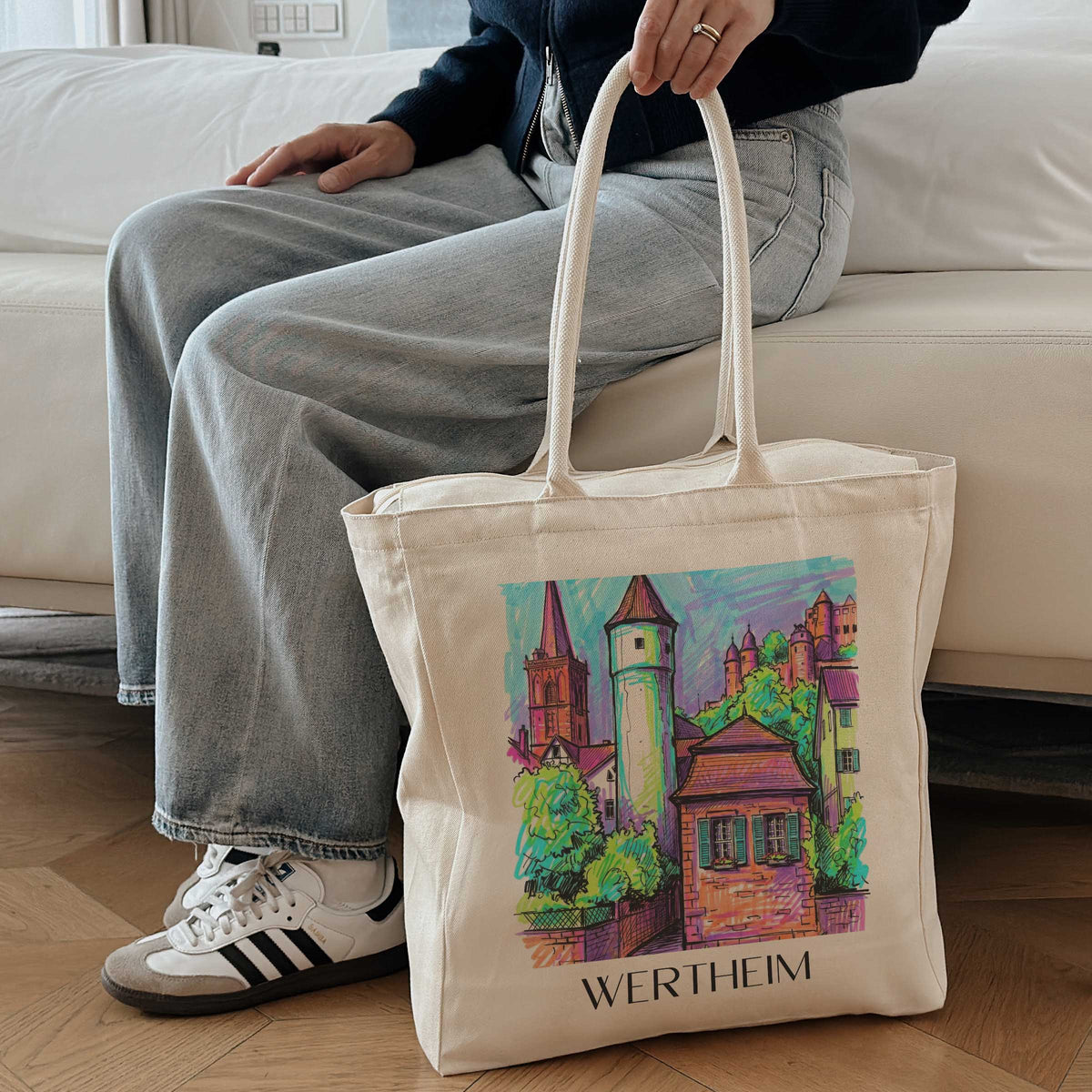 wertheim-main-tauber-tal-deutschland-einkaufstasche-graffiti