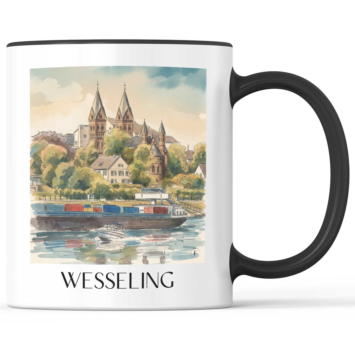 wesseling-rheinland-deutschland-kaffeebecher-aquarell