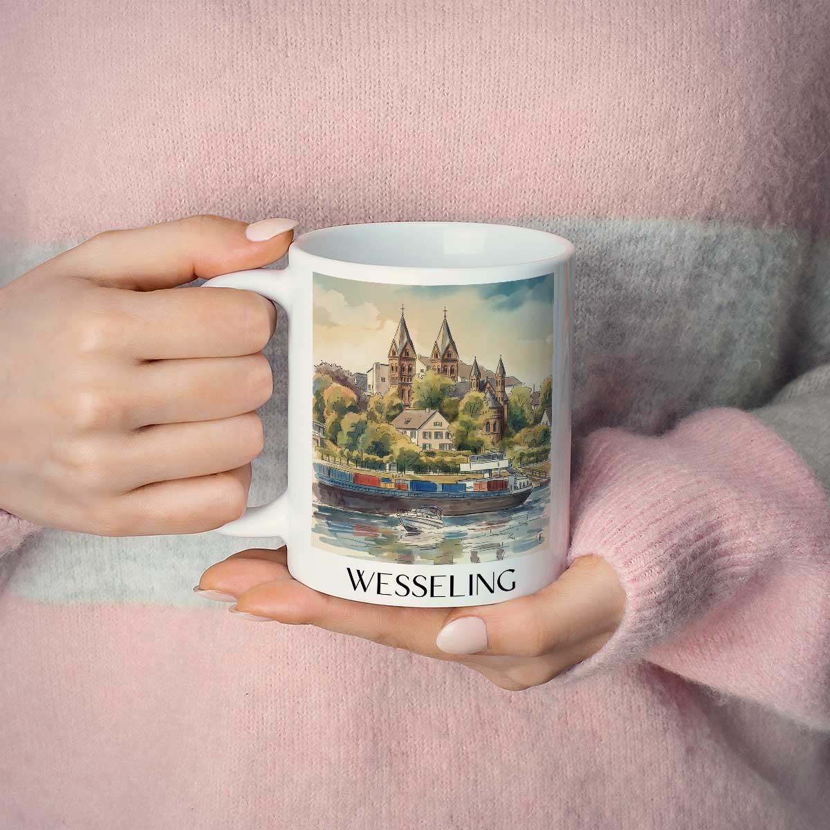 wesseling-rheinland-deutschland-kaffeebecher-aquarell