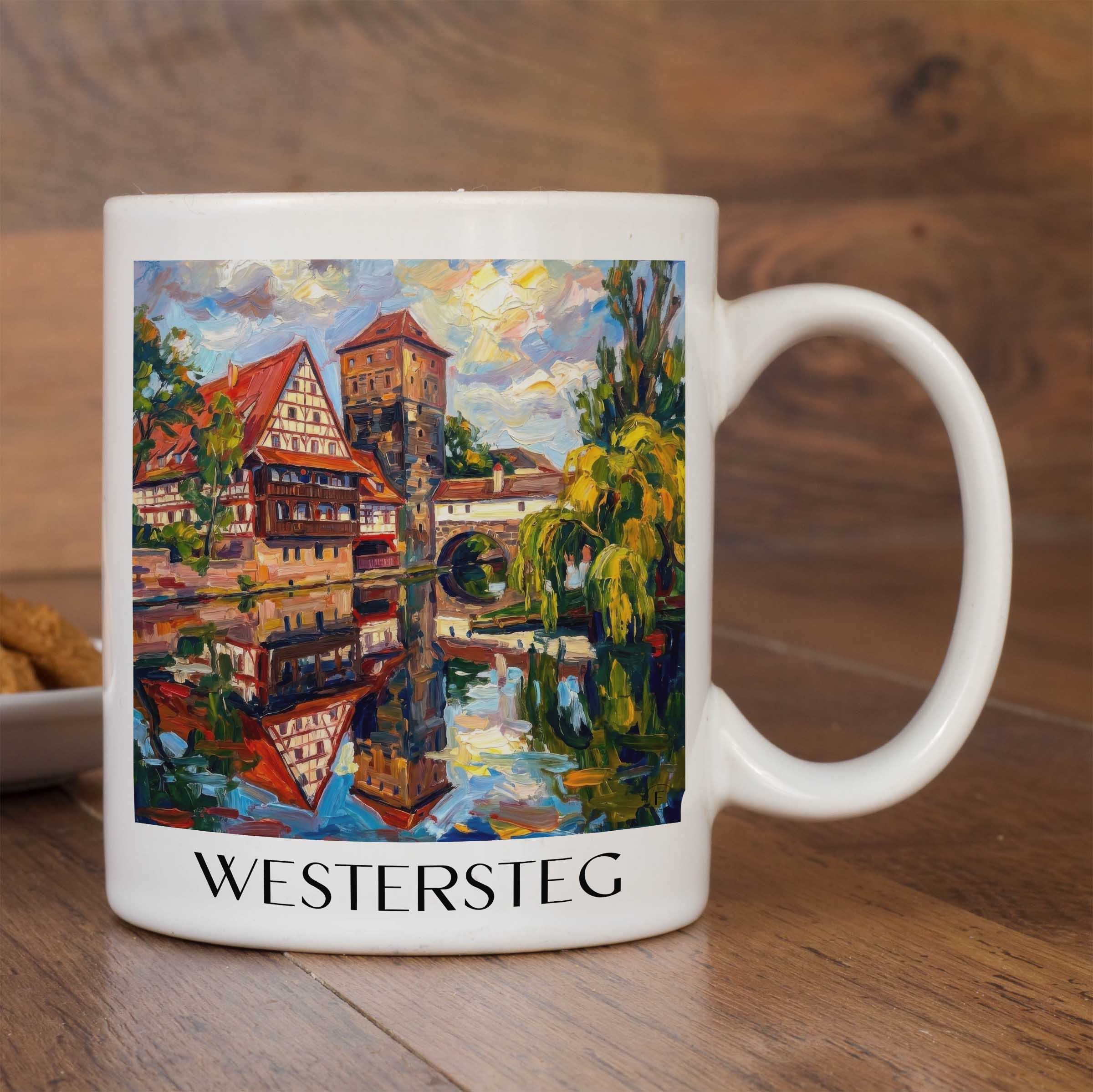 westersteg-nürnberg-deutschland-kaffeebecher-oil-painting-oelgemaelde