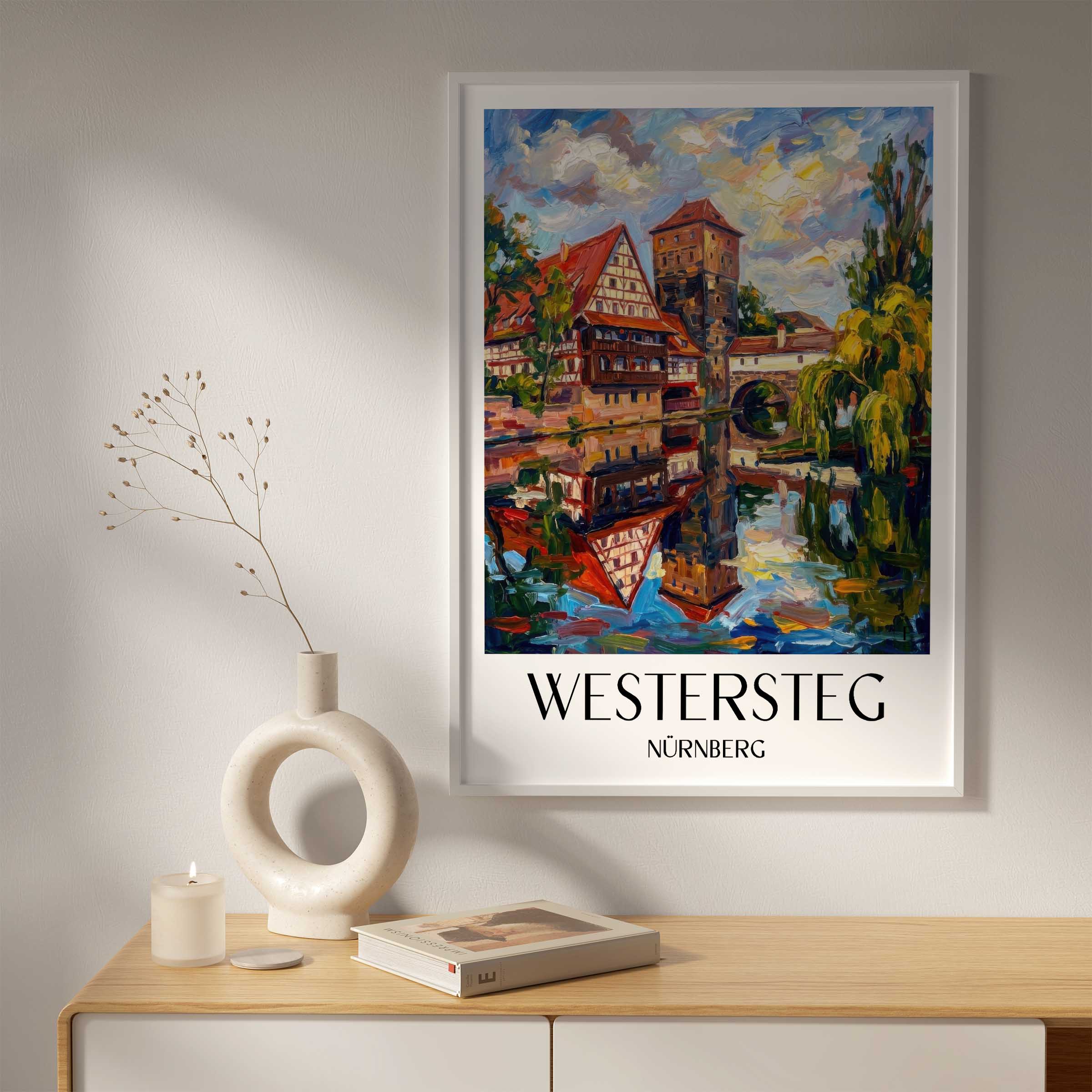 westersteg-nürnberg-deutschland-poster-oil-painting-oelgemaelde
