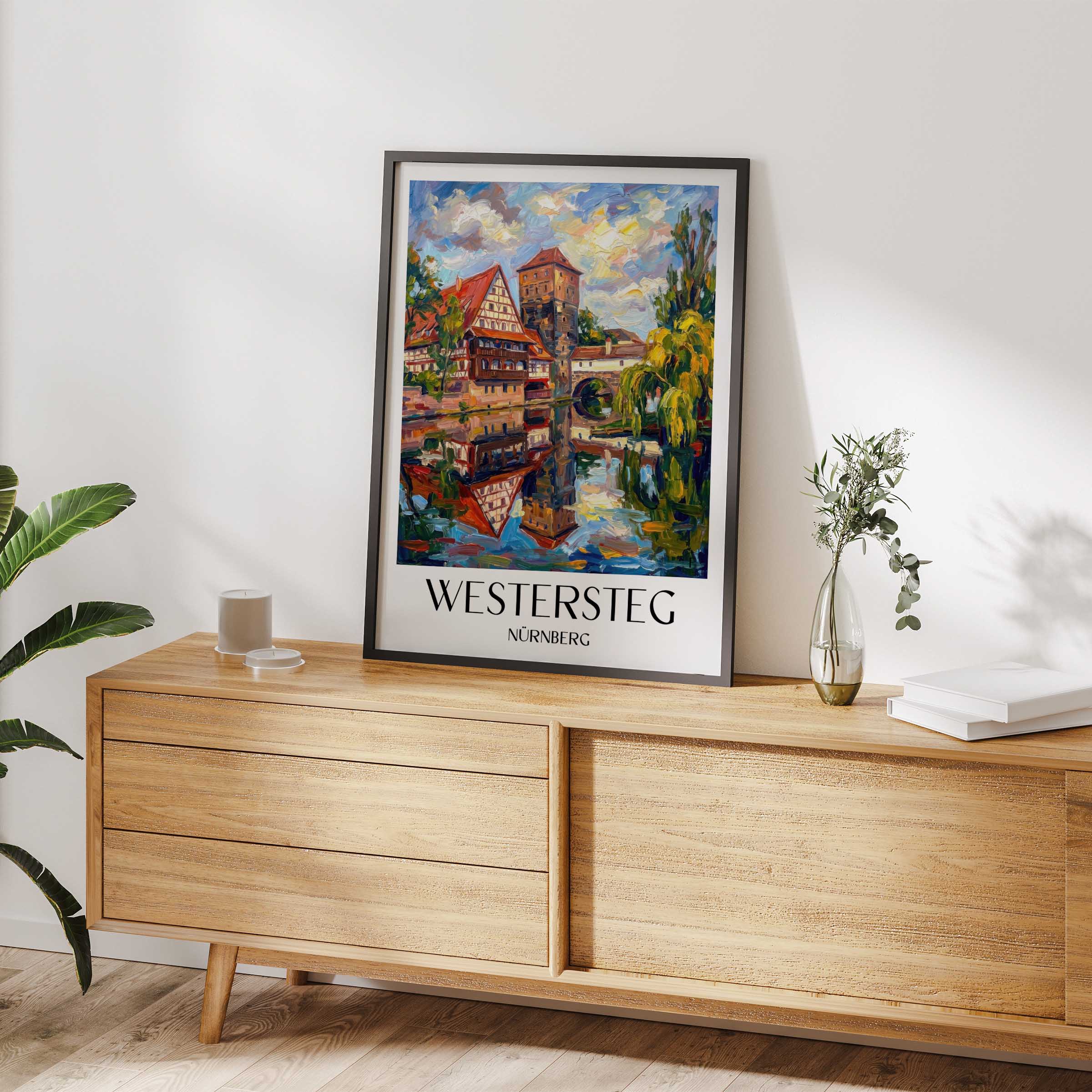 westersteg-nürnberg-deutschland-poster-oil-painting-oelgemaelde