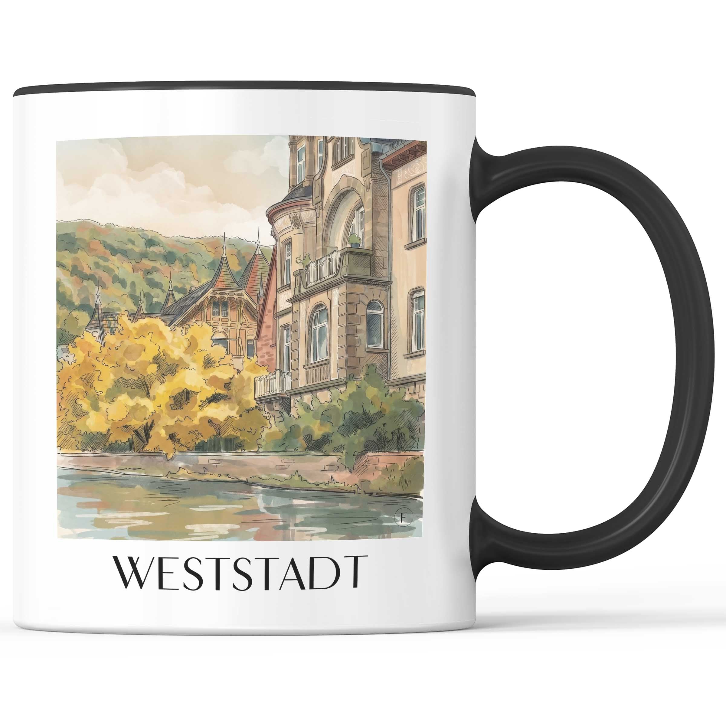 weststadt-heidelberg-deutschland-kaffeebecher-aquarell
