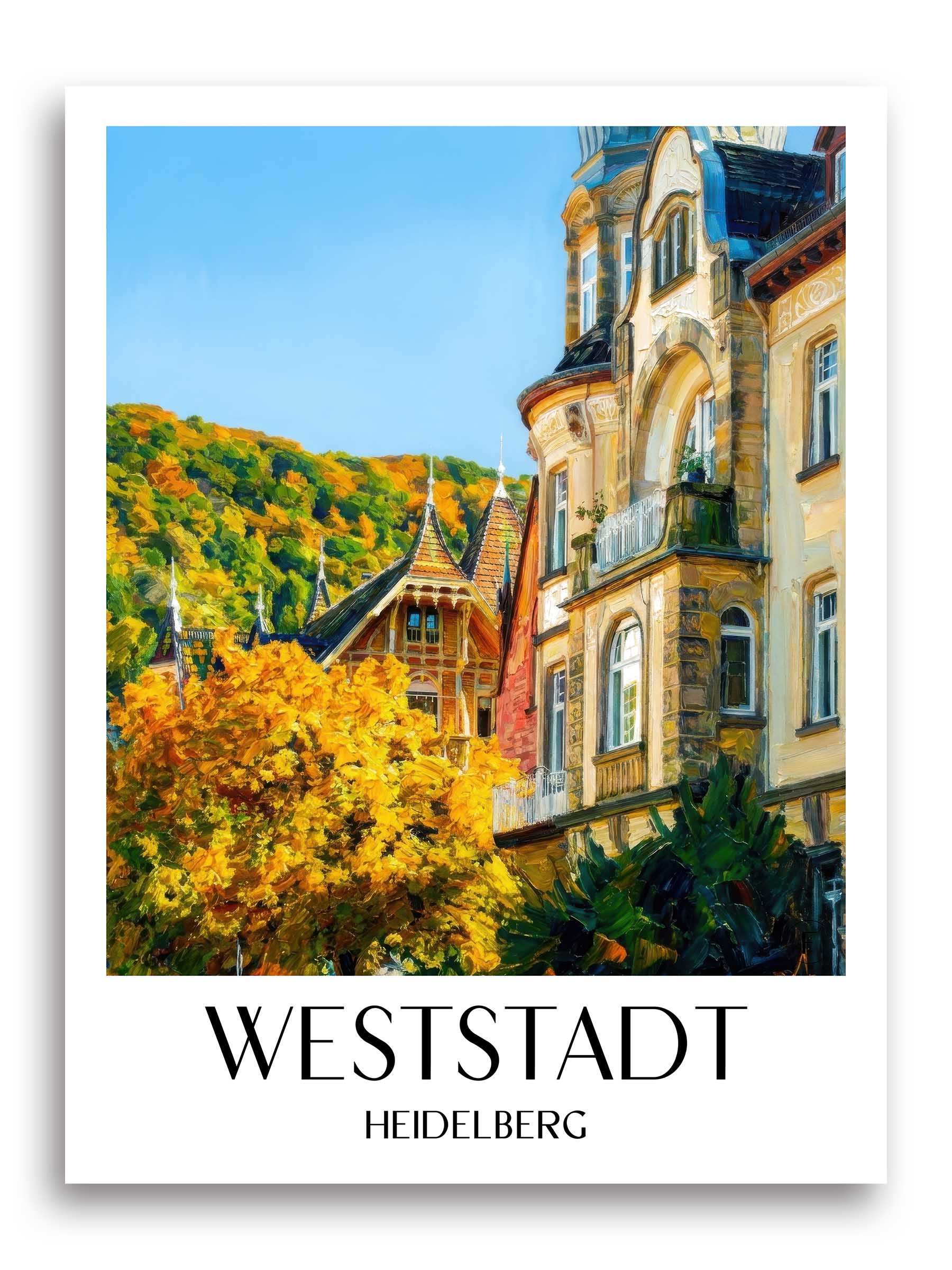 weststadt-heidelberg-deutschland-poster-oil-painting-oelgemaelde