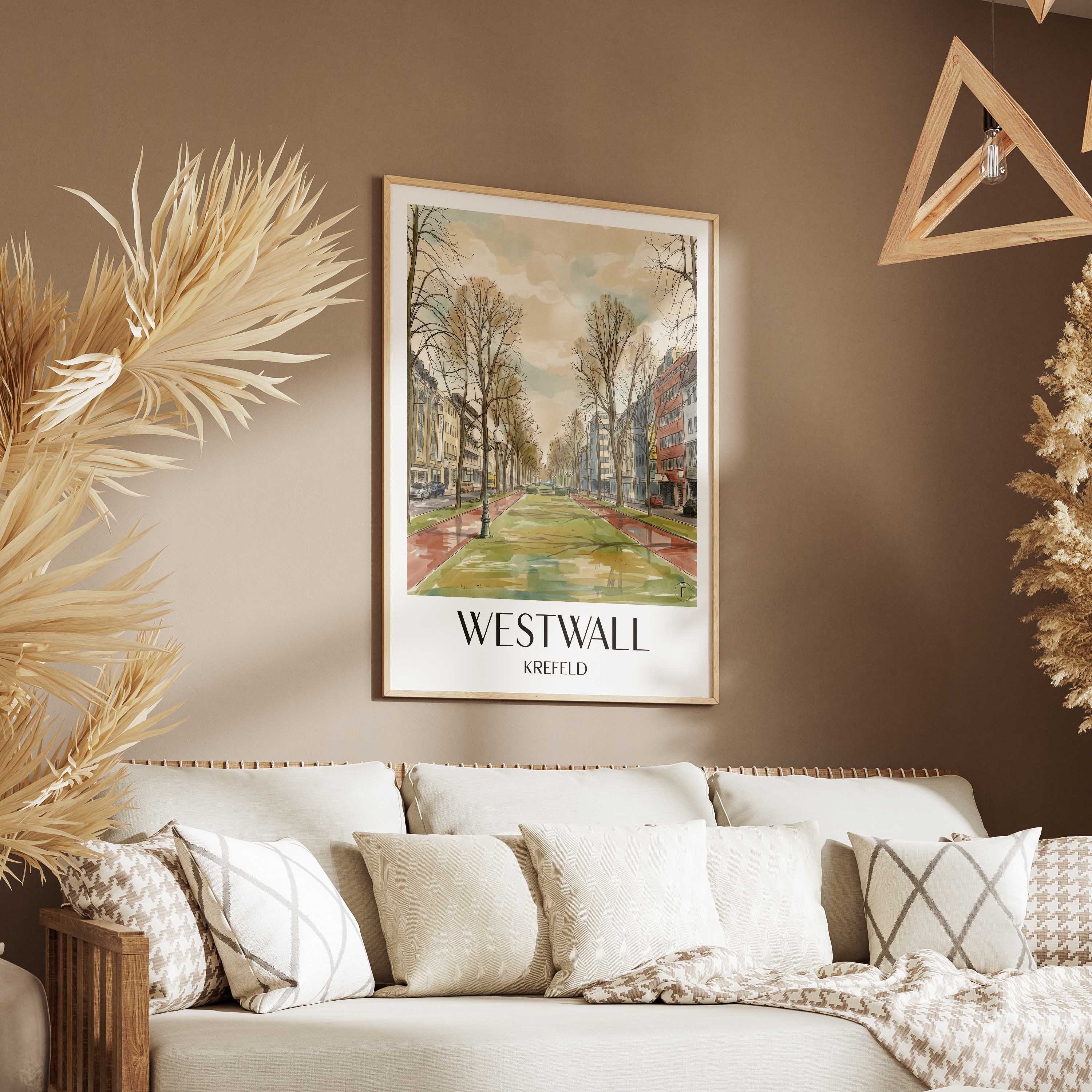 westwall-krefeld-deutschland-poster-aquarell