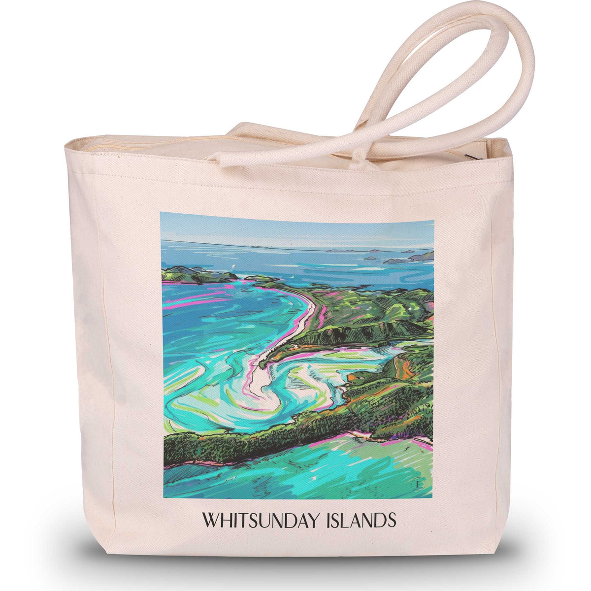 Whitsunday Inseln - Australien Tote Bag - Einkaufstasche im Tag Graffiti Stil - favplace