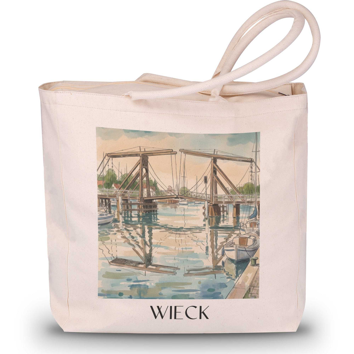 wieck-greifswald-deutschland-einkaufstasche-aquarell