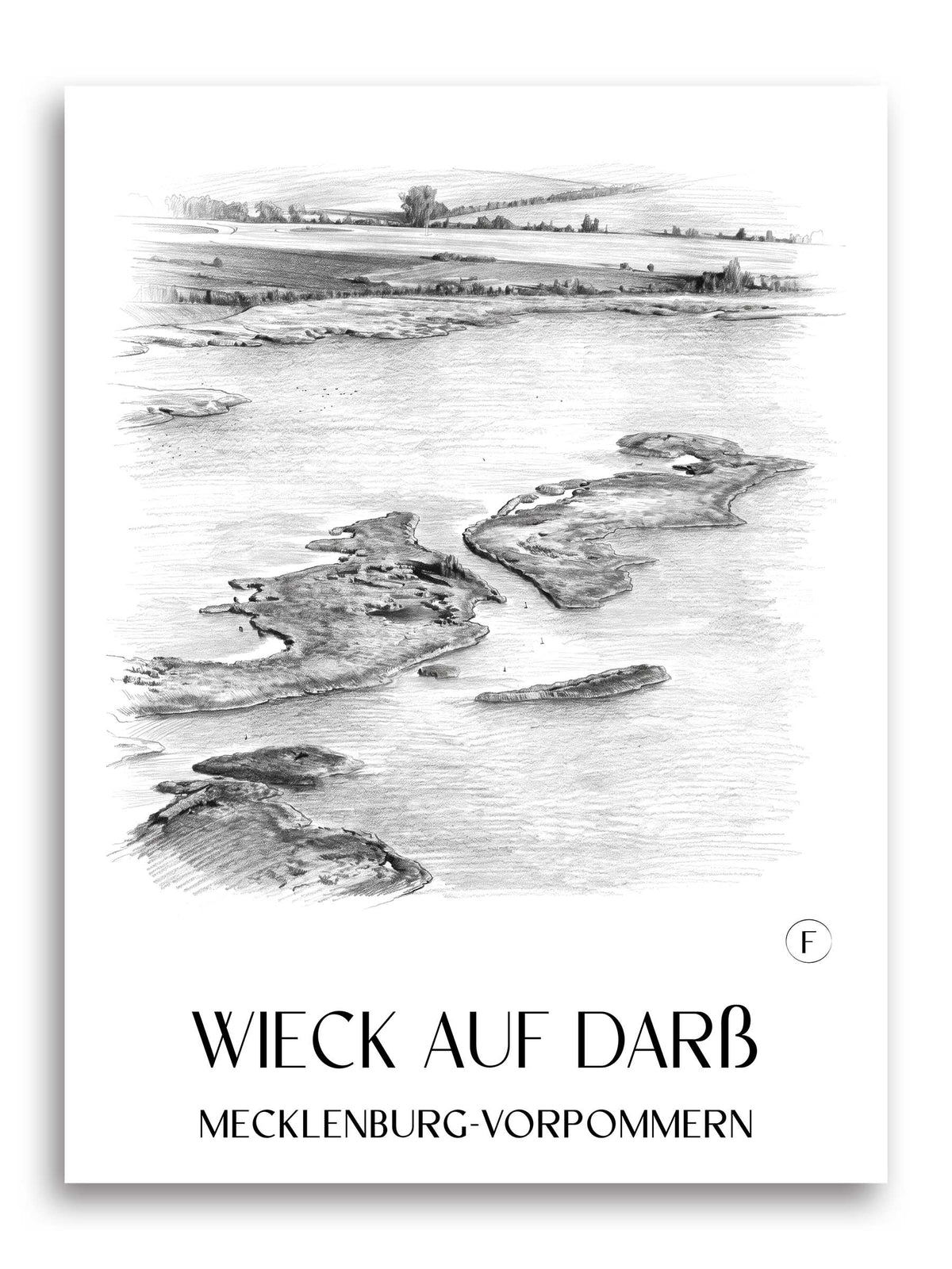 wieck-auf-darß-mecklenburg-vorpommern-deutschland-poster-bleistift-zeichnung-drawing