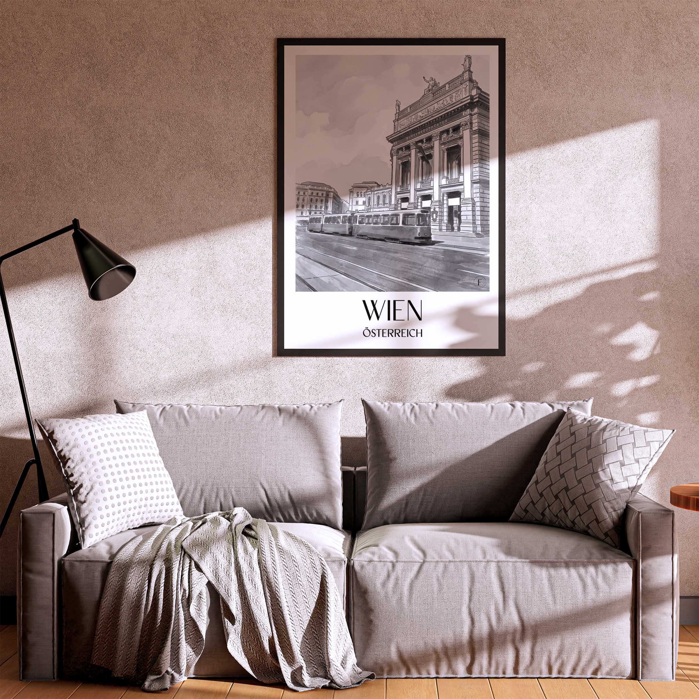 wien-österreich-poster-aquarell-schwarz-weiss