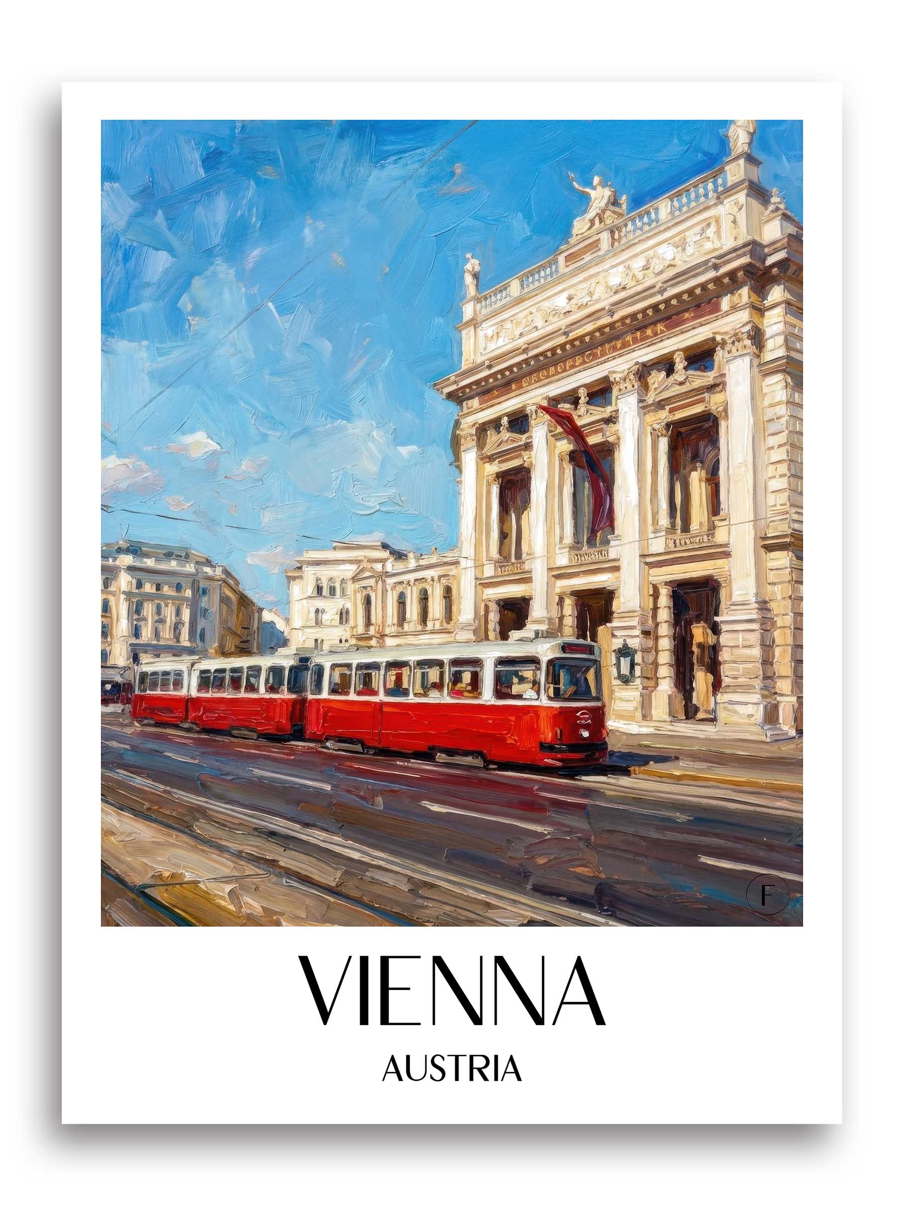 Wien Poster - - Österreich Kunstdruck - Ölgemälde von A4 bis A1 - favplace