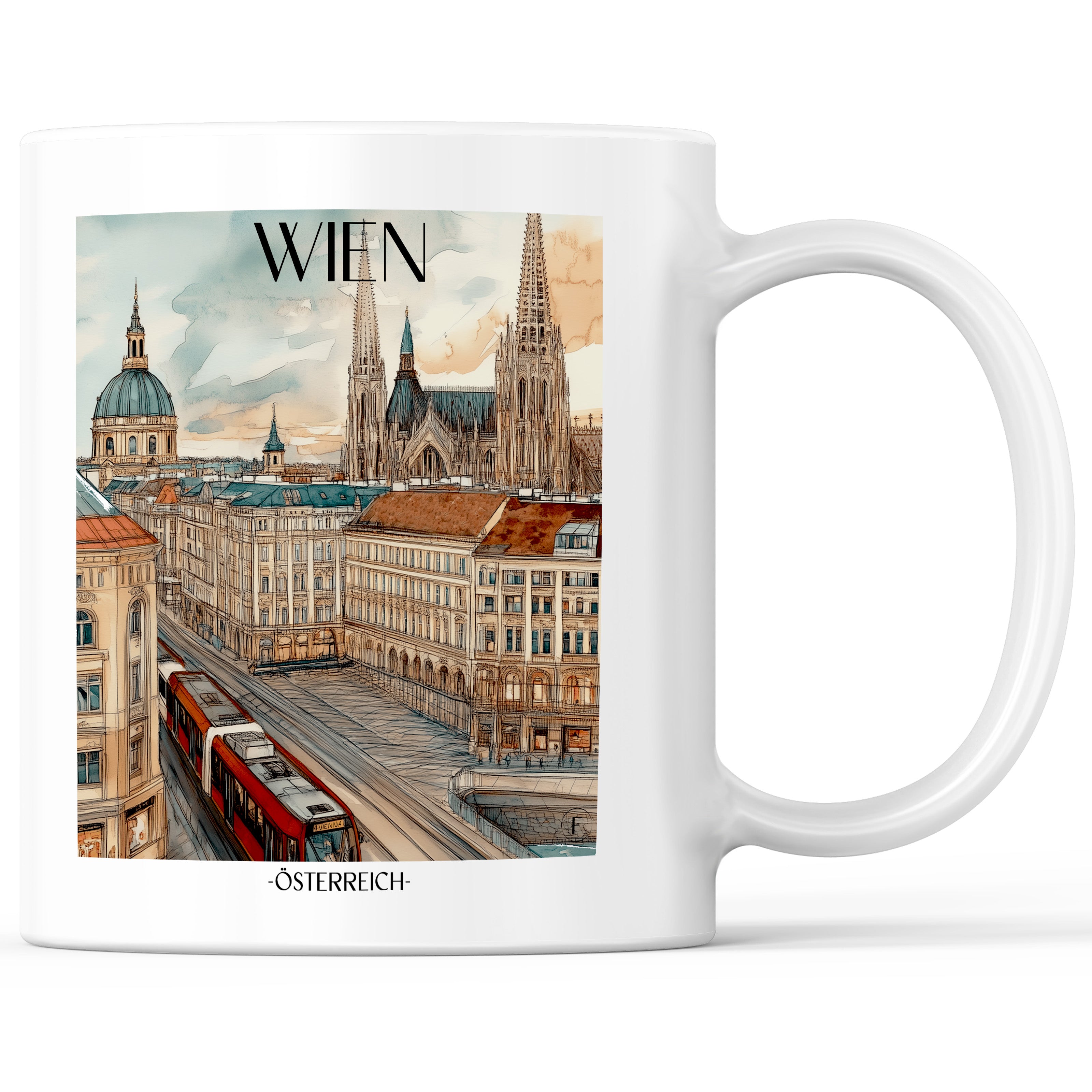 wien-österreich-einkaufstasche-aquarell