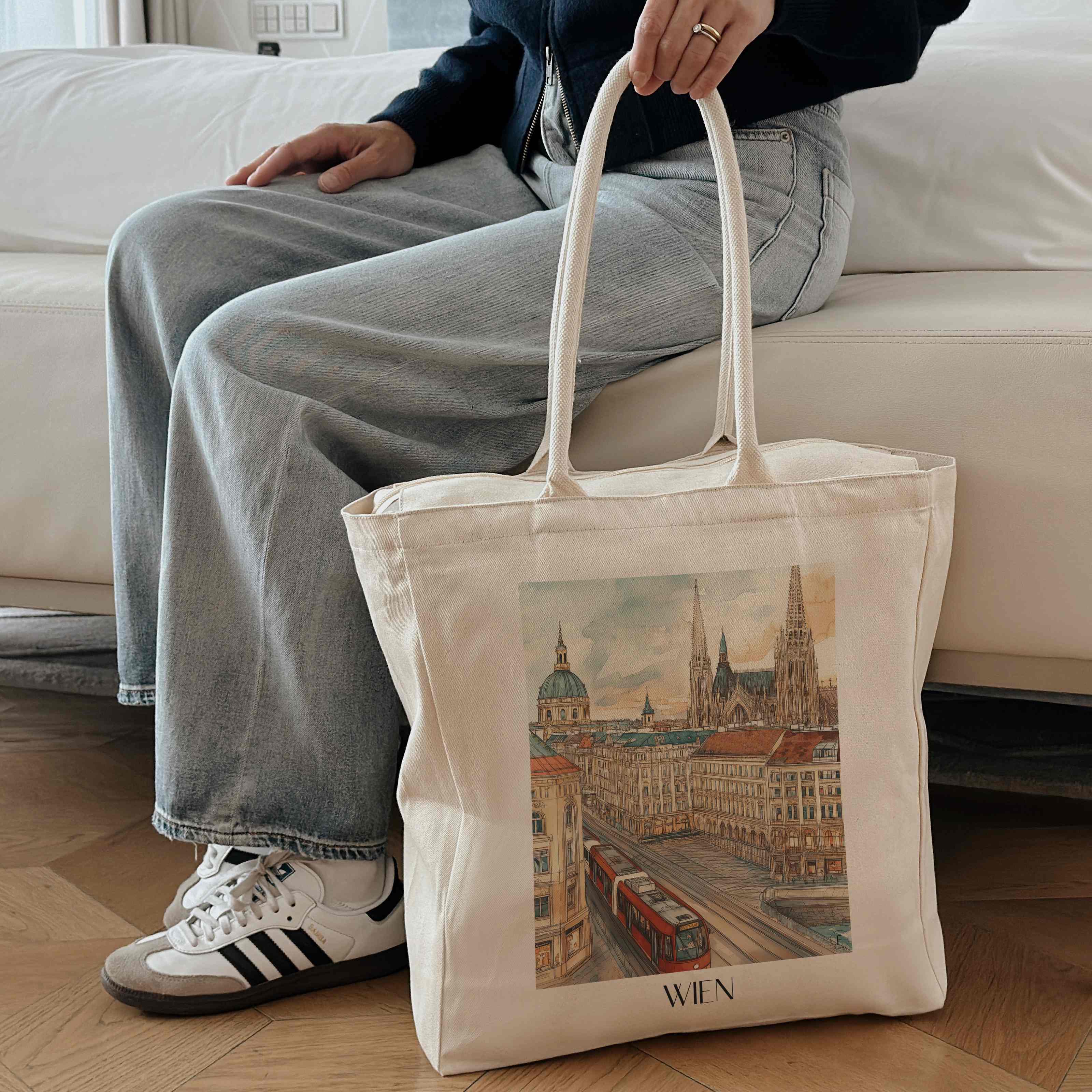 wien-österreich-einkaufstasche-aquarell