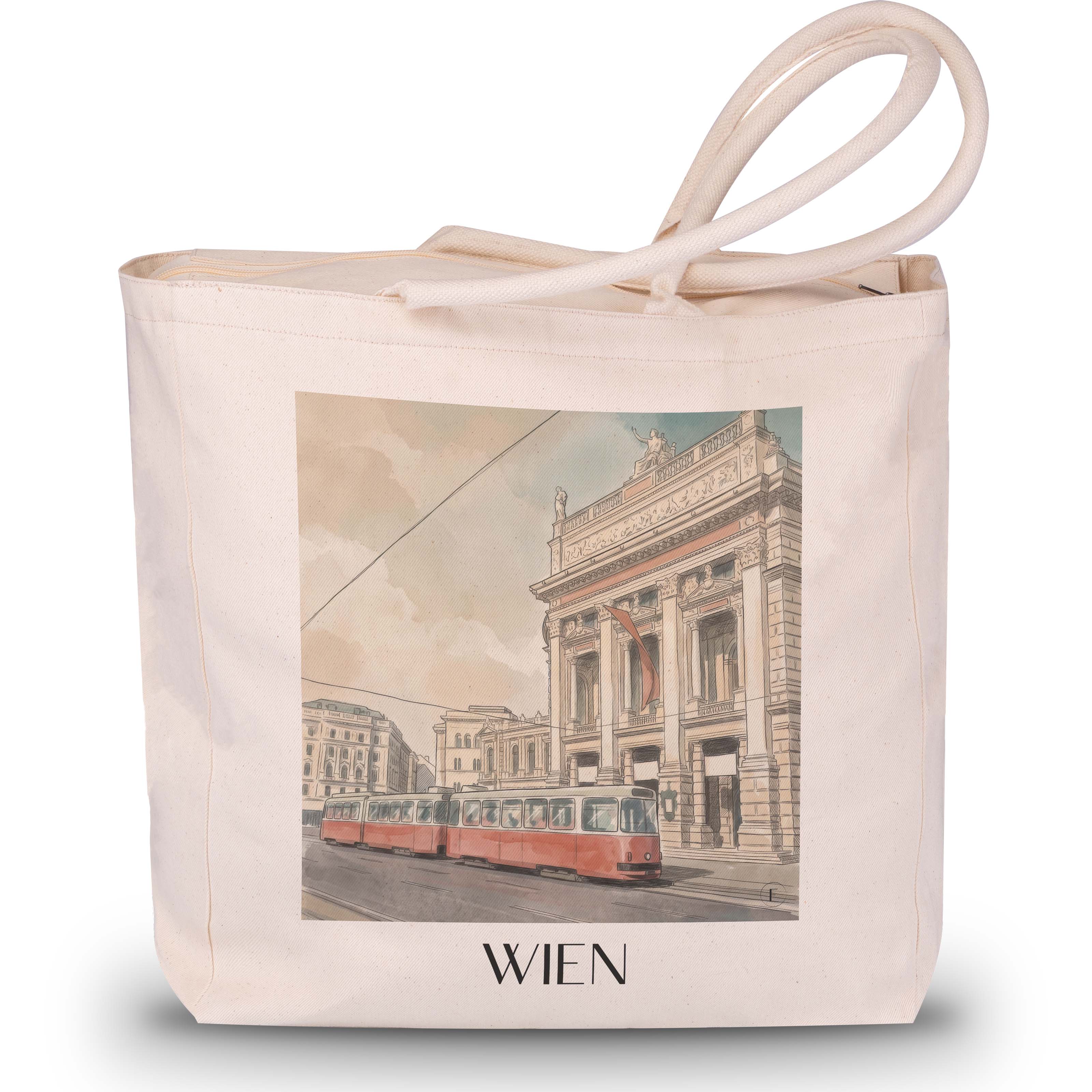 wien-österreich-einkaufstasche-aquarell
