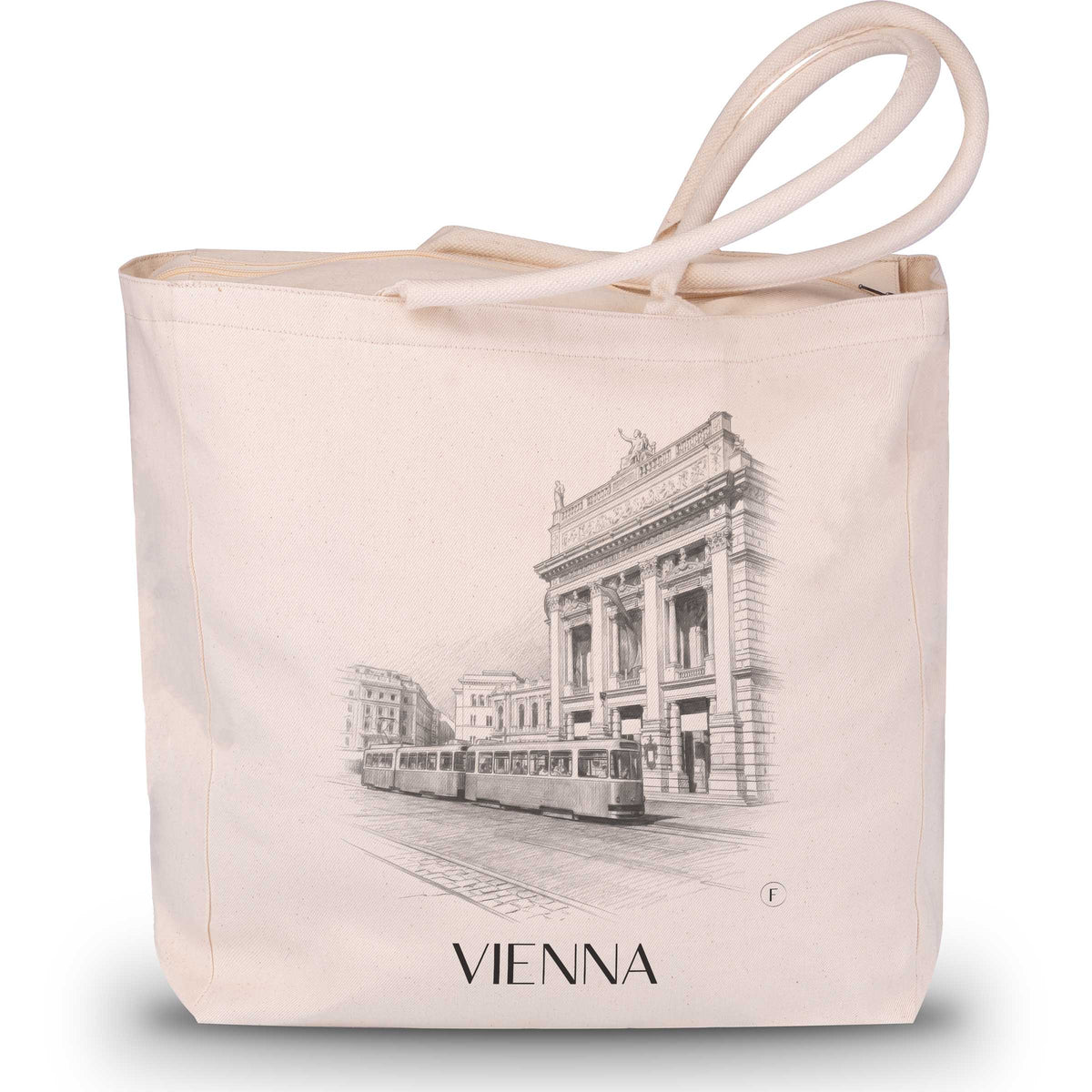 Wien - Österreich Tote Bag - Einkaufstasche im Zeichnung Stil - favplace
