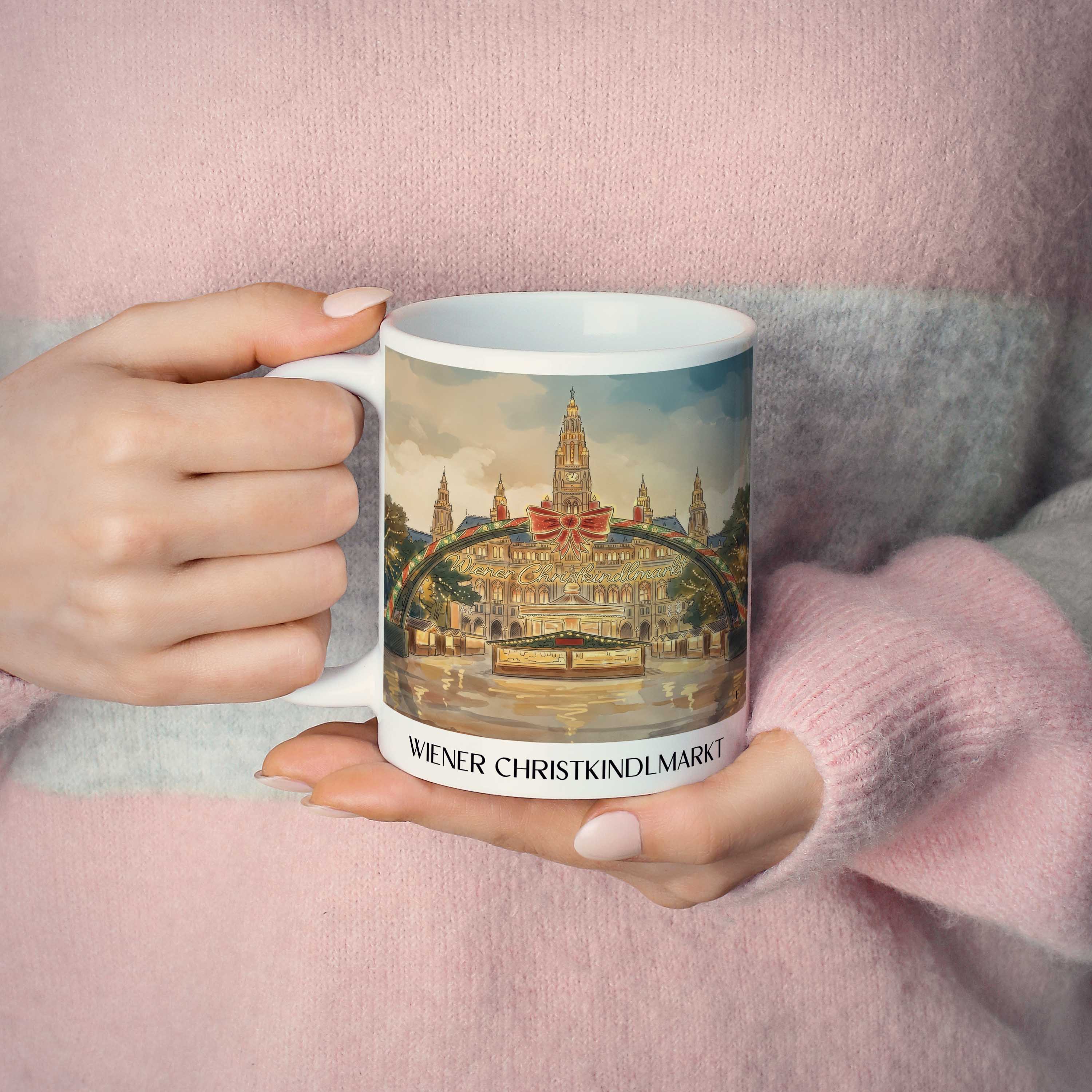 wiener-christkindlmarkt-österreich-österreich-kaffeebecher-aquarell