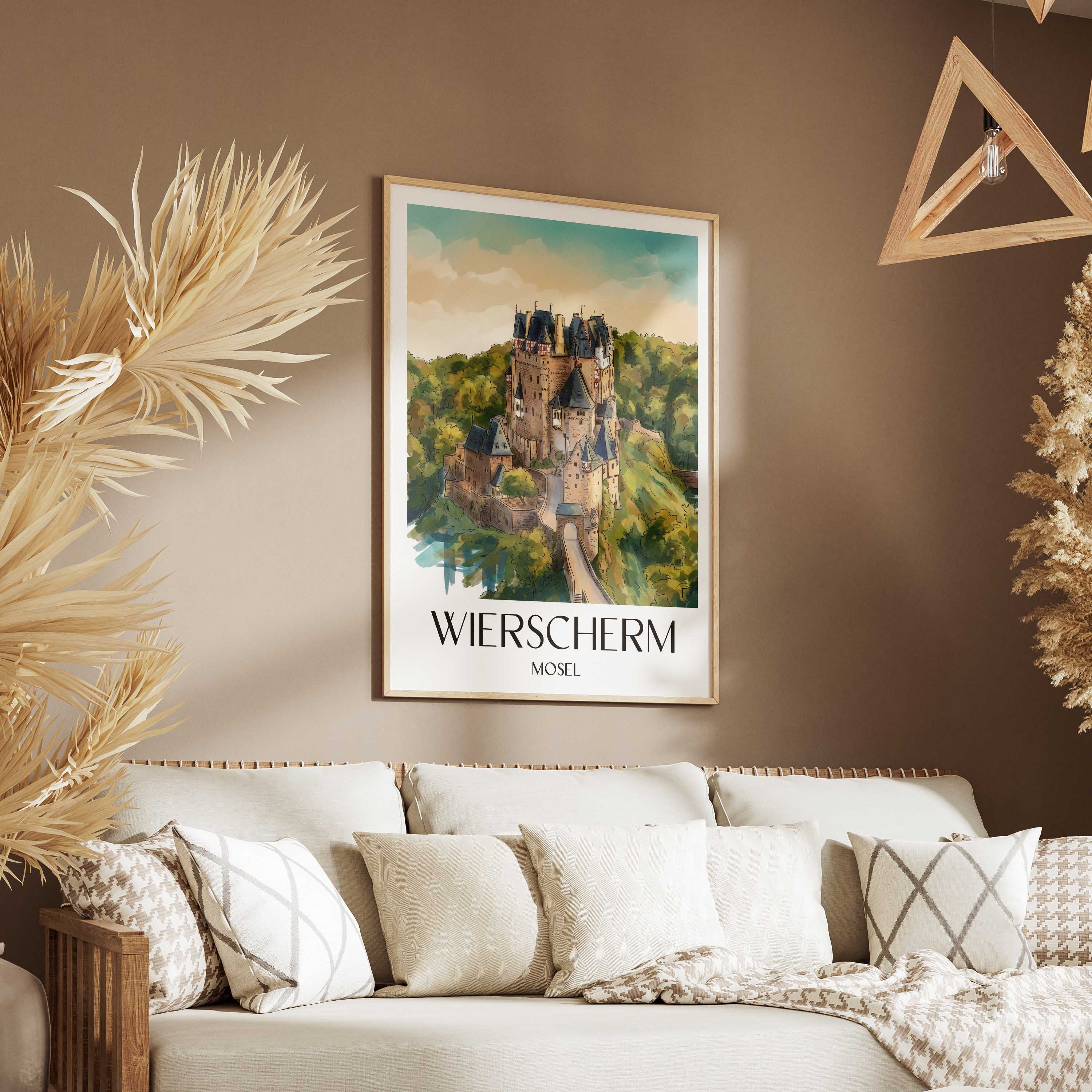wierscherm-mosel-deutschland-poster-aquarell