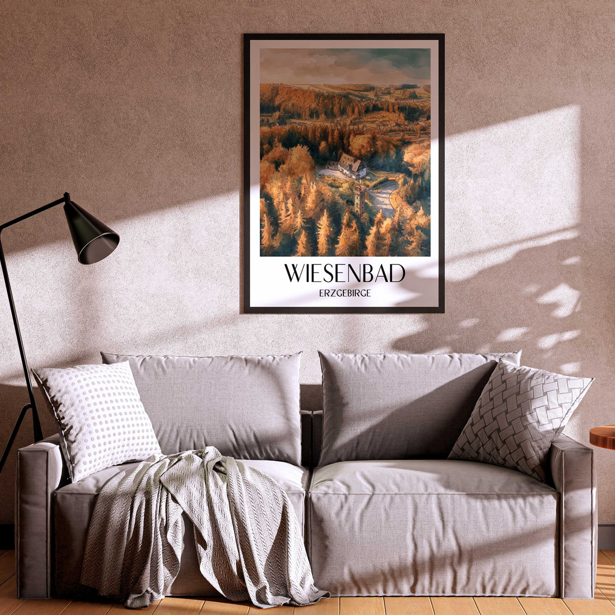 wiesenbad-erzgebirge-deutschland-poster-aquarell