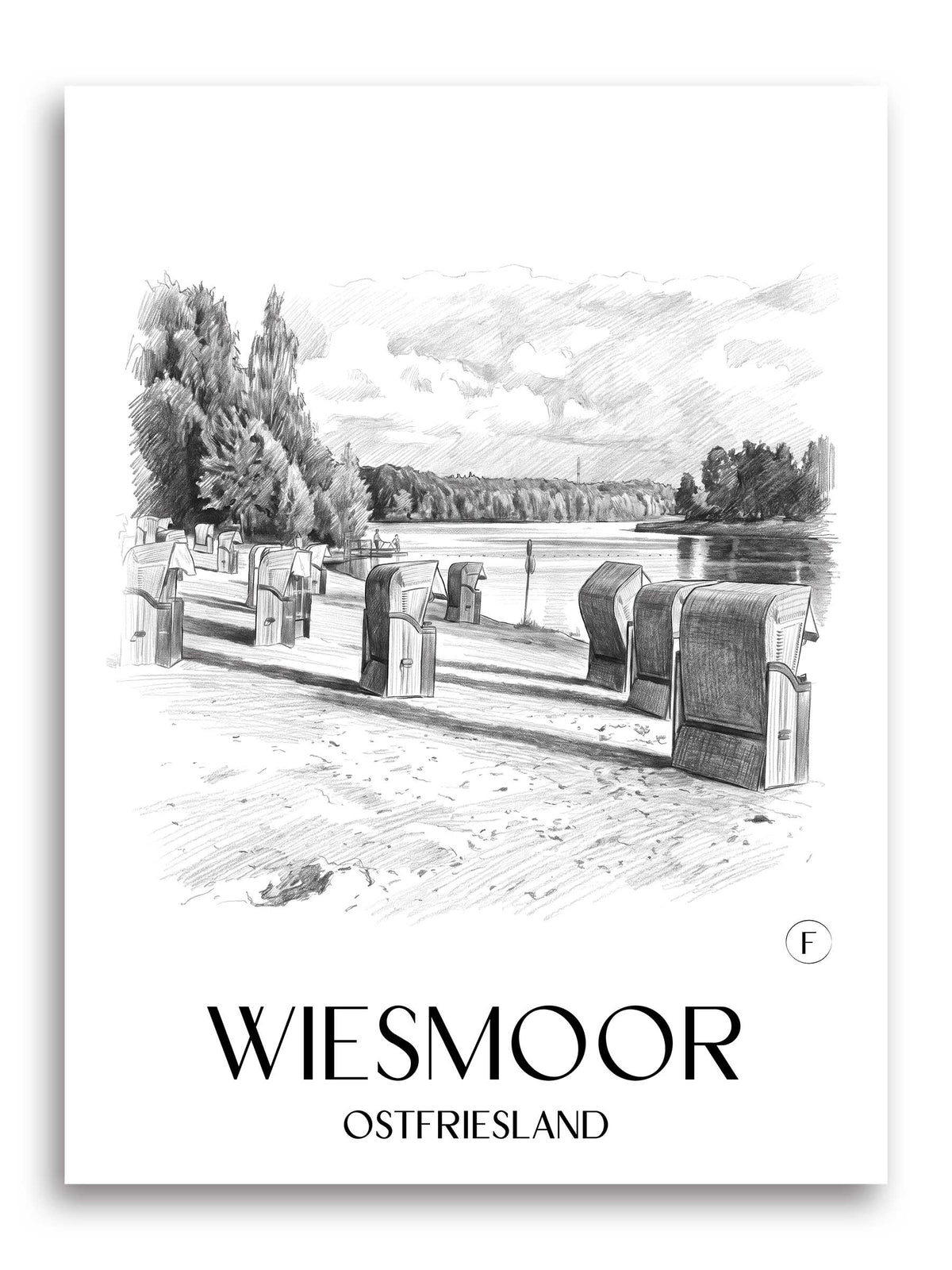 wiesmoor-ostfriesland-deutschland-poster-bleistift-zeichnung-drawing