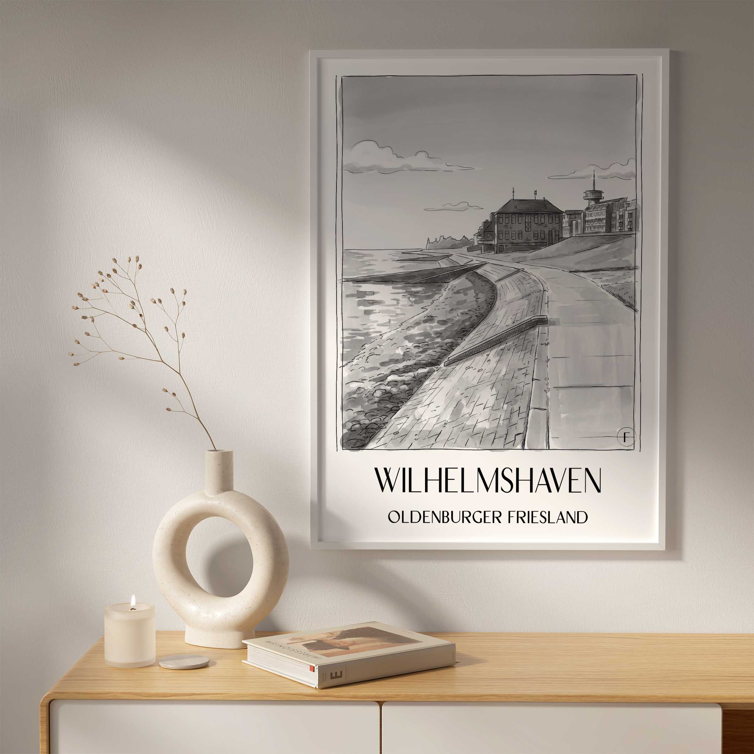 wilhelmshaven-oldenburger-friesland-deutschland-poster-aquarell-schwarz-weiss