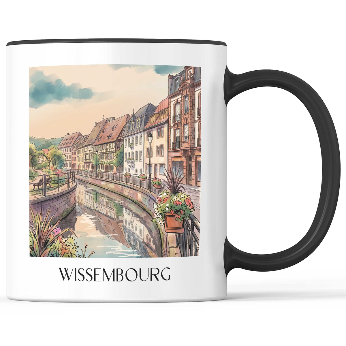 wissembourg-vosges-du-nord-frankreich-kaffeebecher-aquarell