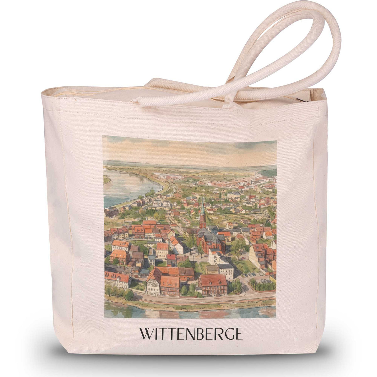 wittenberge-prignitz-deutschland-einkaufstasche-aquarell
