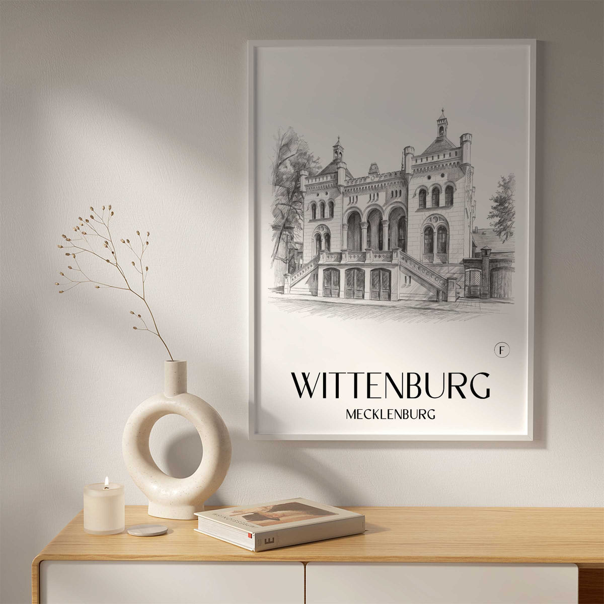 wittenburg-mecklenburg-deutschland-poster-bleistift-zeichnung-drawing