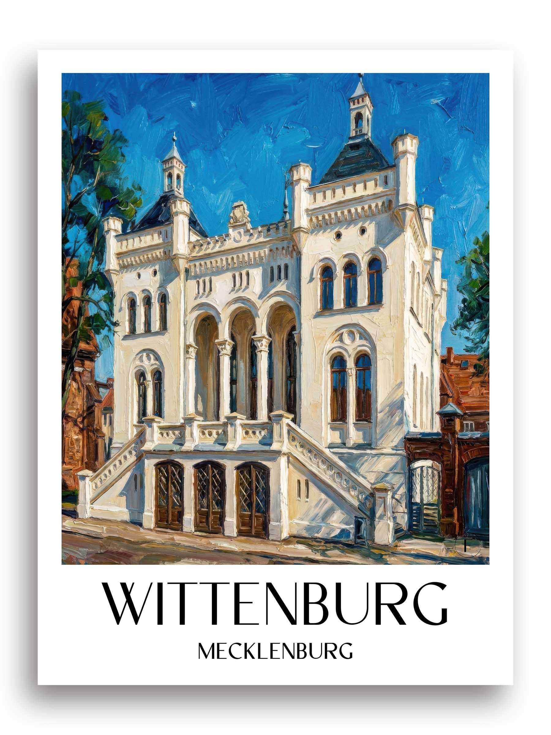 wittenburg-mecklenburg-deutschland-poster-oil-painting-oelgemaelde