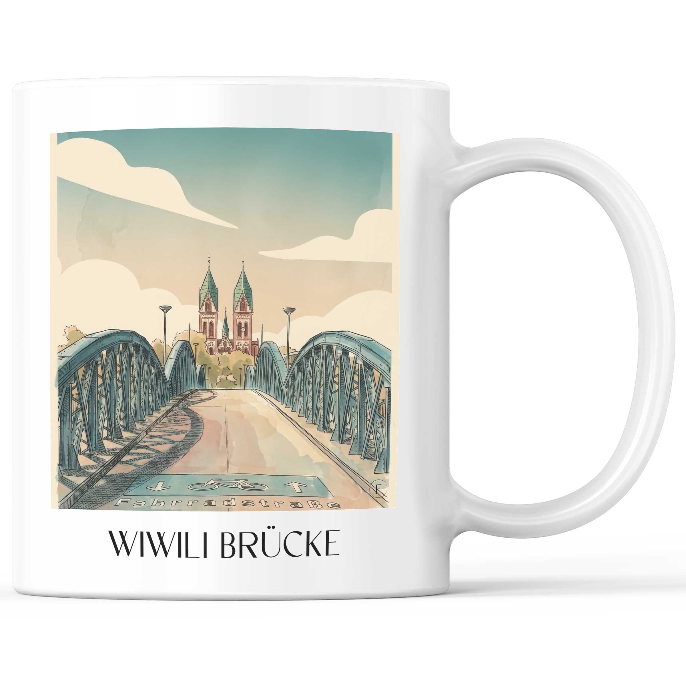 wiwili-brücke-freiburg-deutschland-kaffeebecher-aquarell