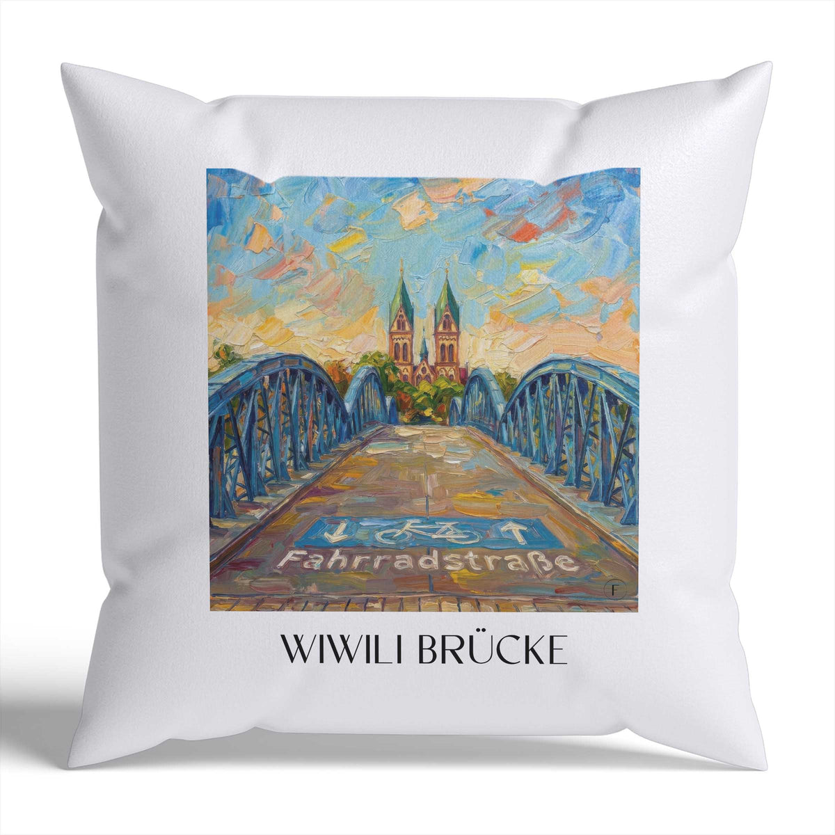 wiwili-brücke-freiburg-deutschland-kissenbezug-oil-painting-oelgemaelde