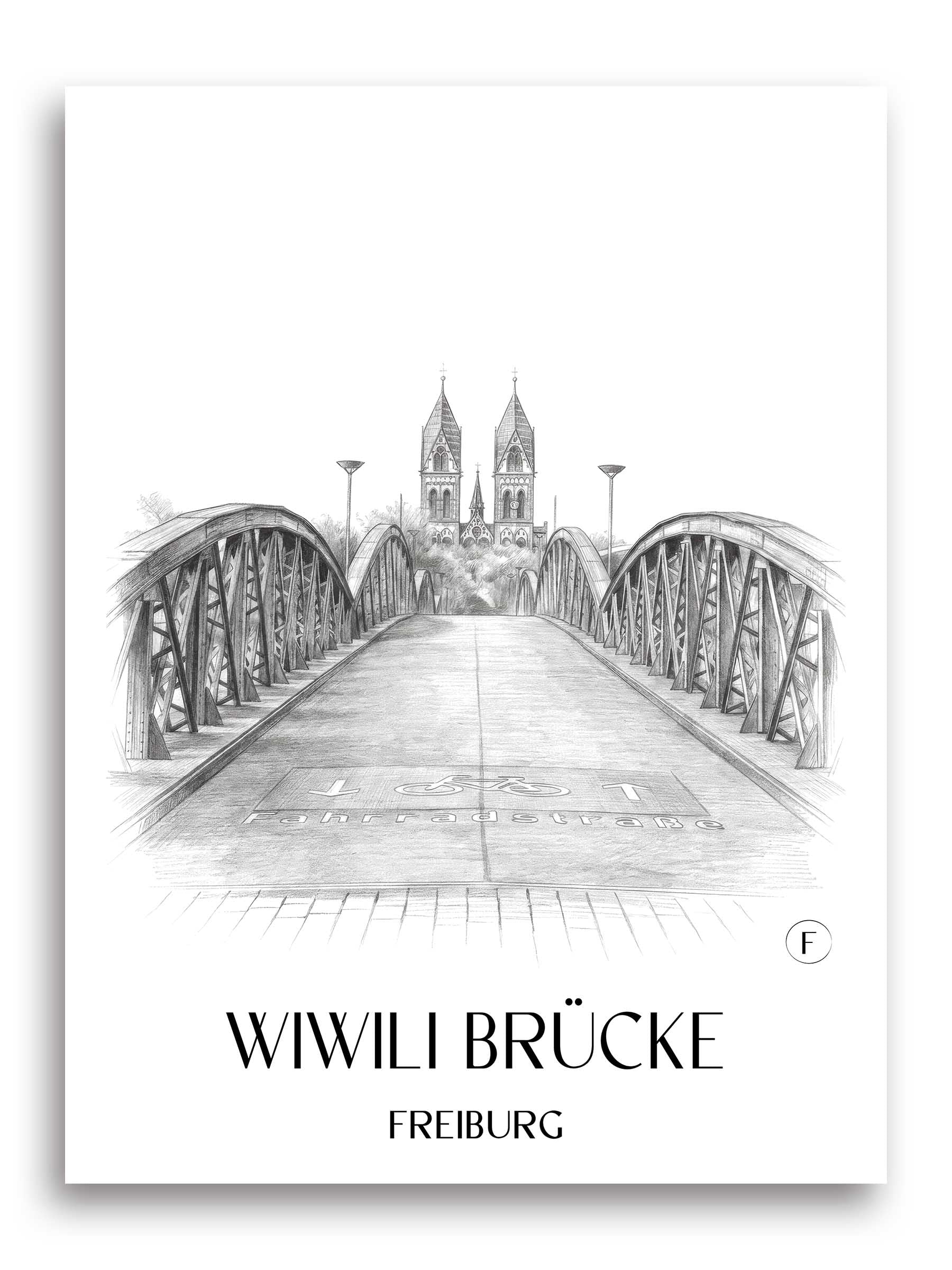 wiwili-brücke-freiburg-deutschland-poster-bleistift-zeichnung-drawing