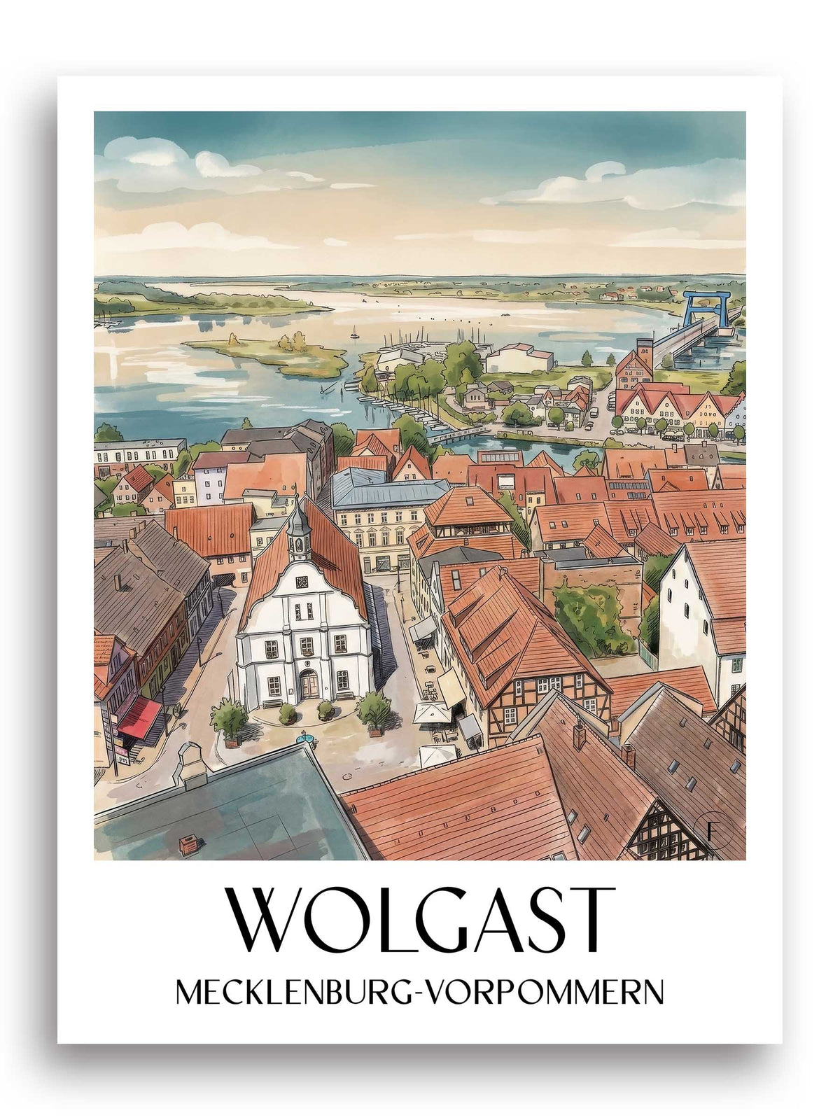 wolgast-mecklenburg-vorpommern-deutschland-poster-aquarell