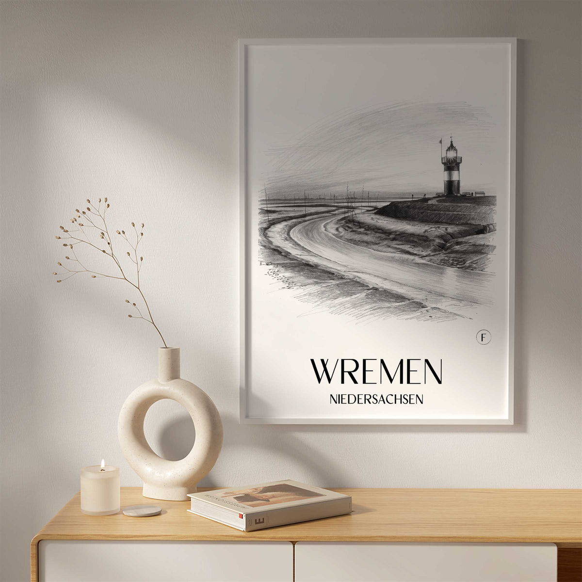 wremen-niedersachsen-deutschland-poster-bleistift-zeichnung-drawing