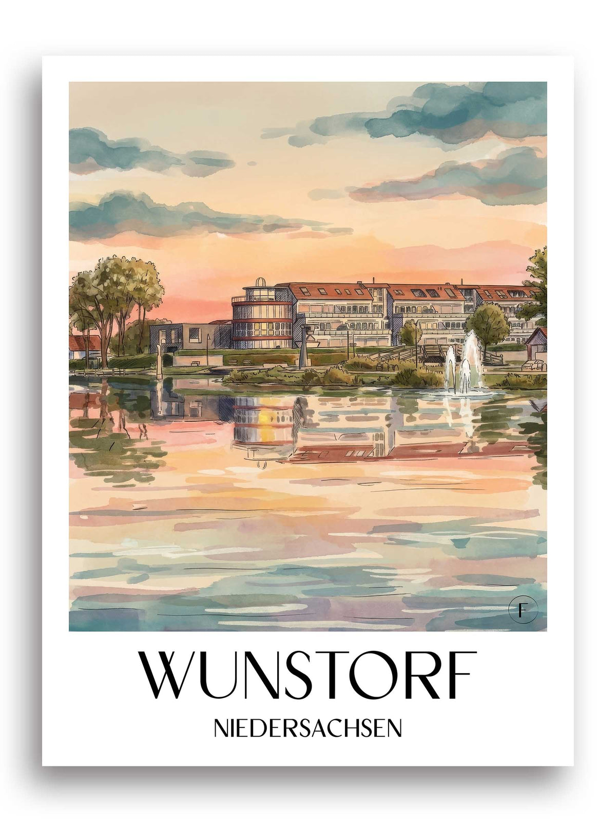 wunstorf-niedersachsen-deutschland-poster-aquarell