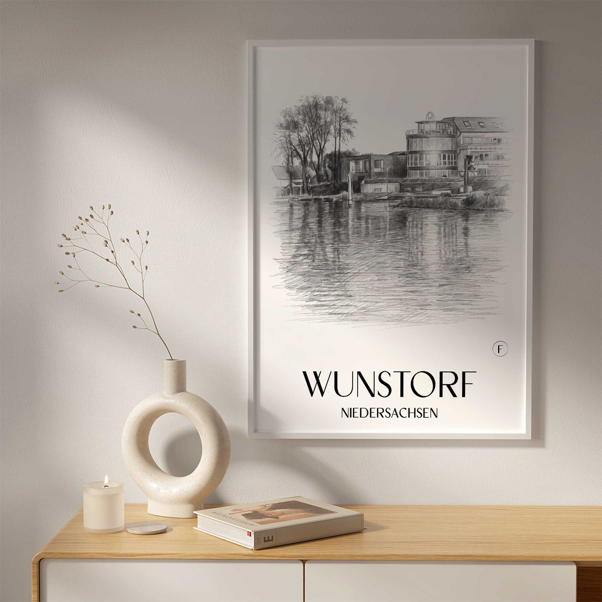 wunstorf-niedersachsen-deutschland-poster-bleistift-zeichnung-drawing