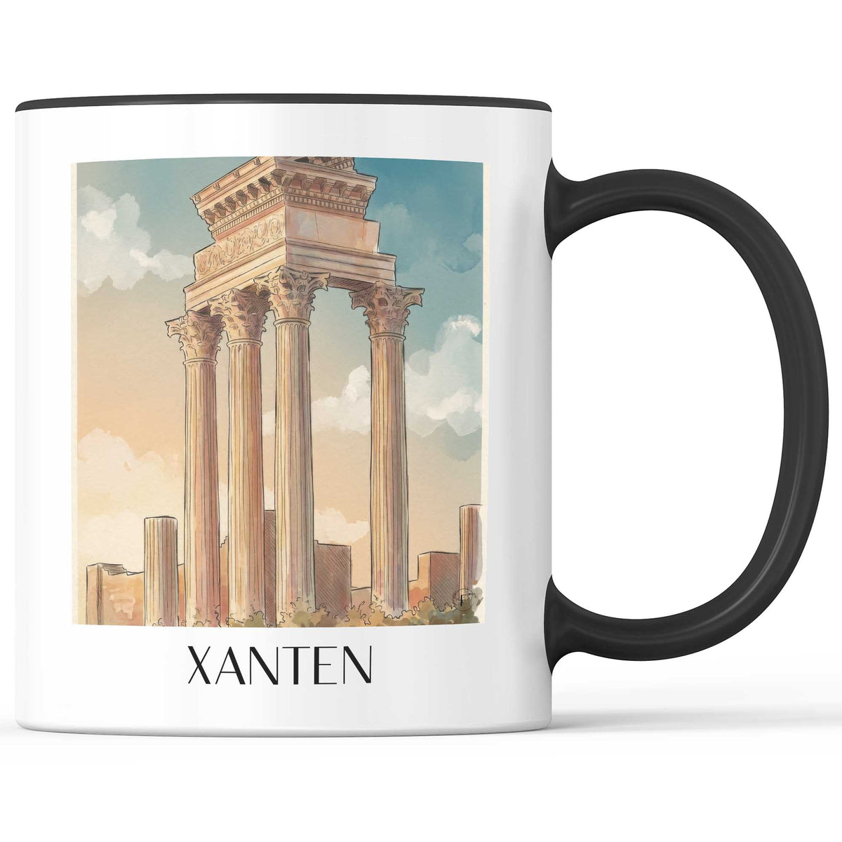 xanten-römerpark--deutschland-kaffeebecher-aquarell