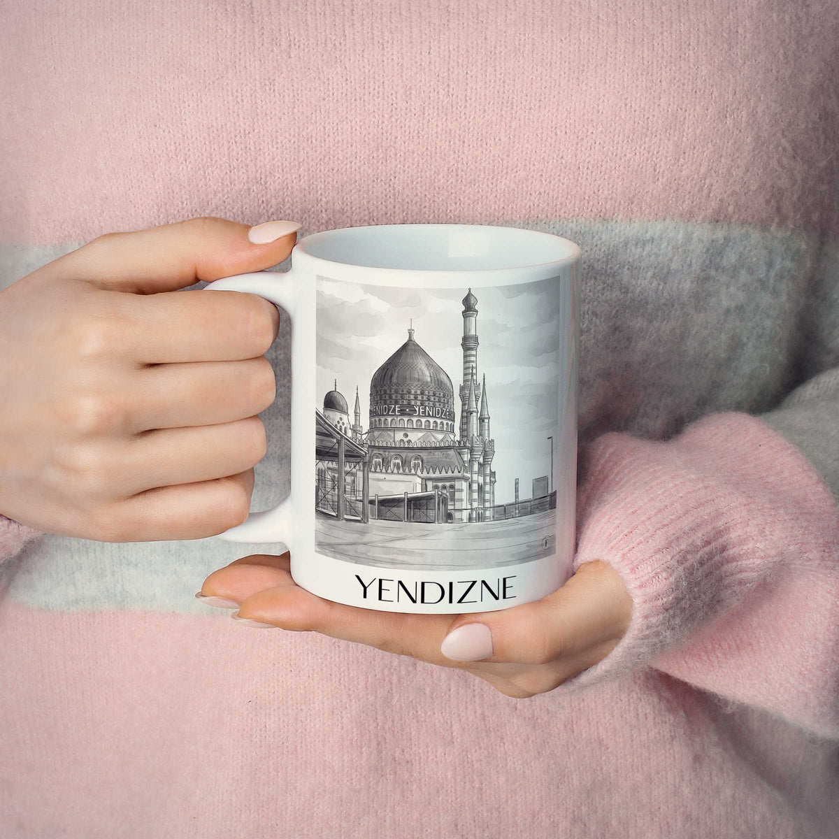 yendizne-dresden-deutschland-kaffeebecher-aquarell-schwarz-weiss