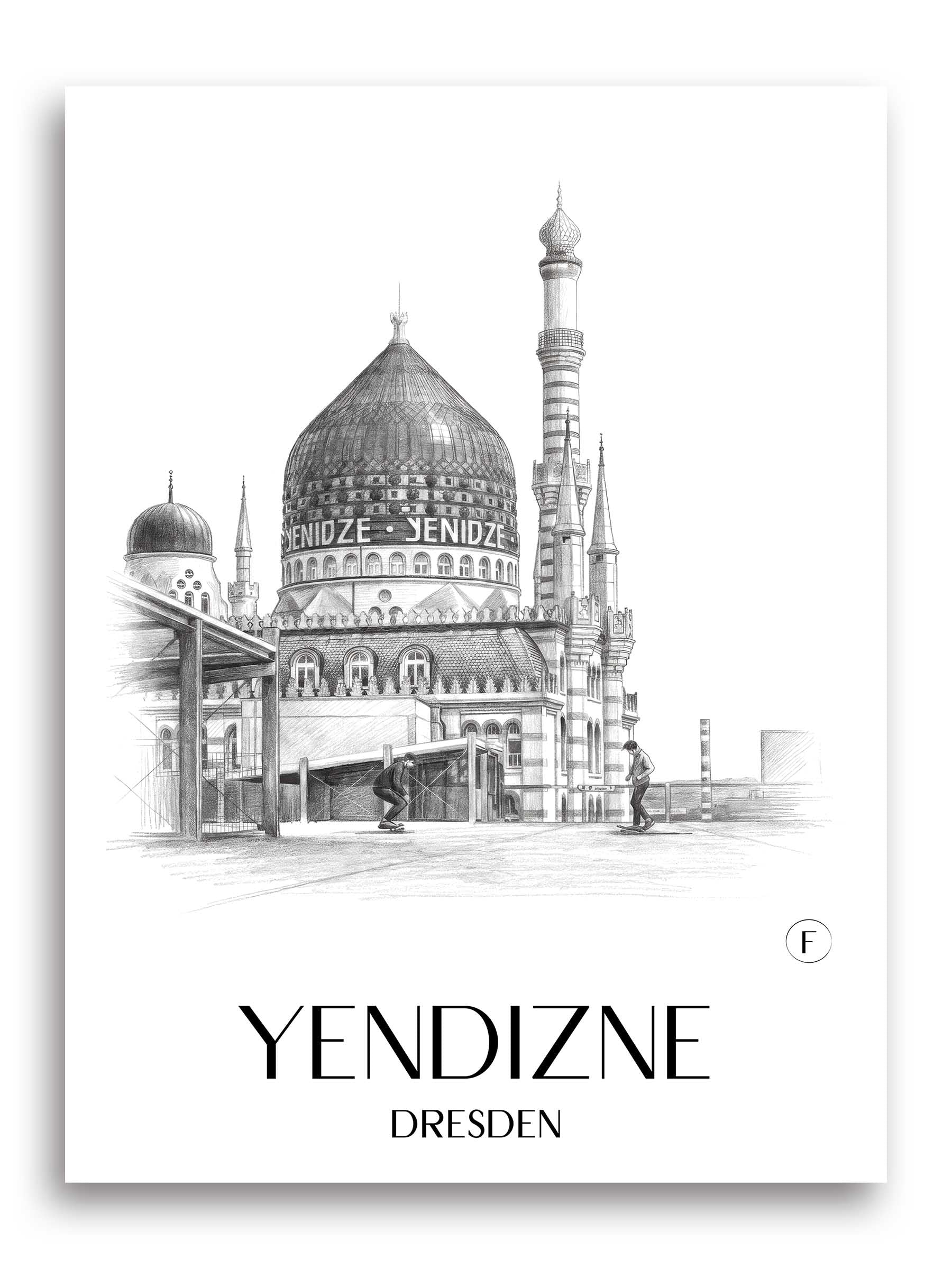 yendizne-dresden-deutschland-poster-bleistift-zeichnung-drawing