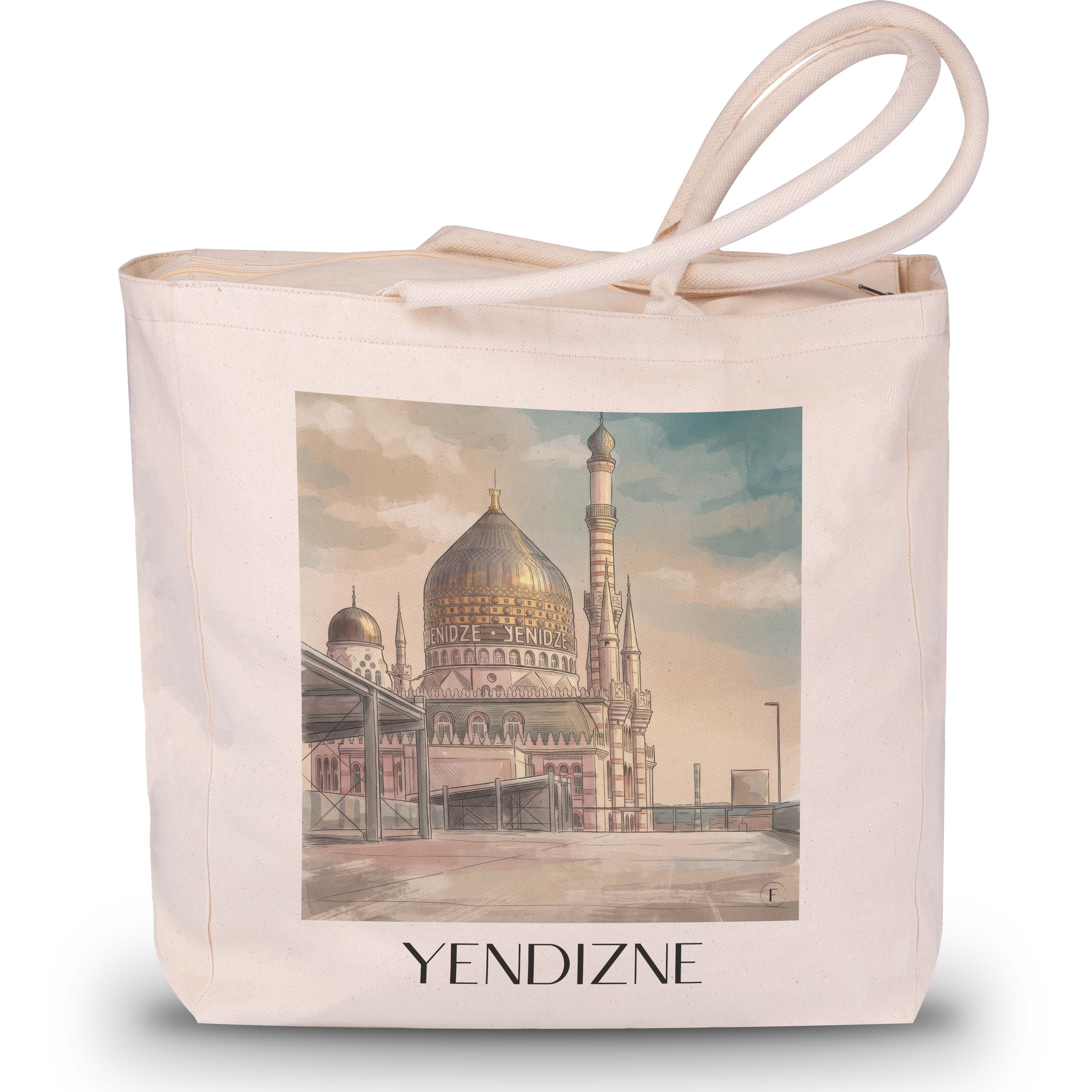 Yendizne Shopping Tasche - Dresden - Deutschland Tote Bag - Einkaufstasche im Aquarell Stil - favplace