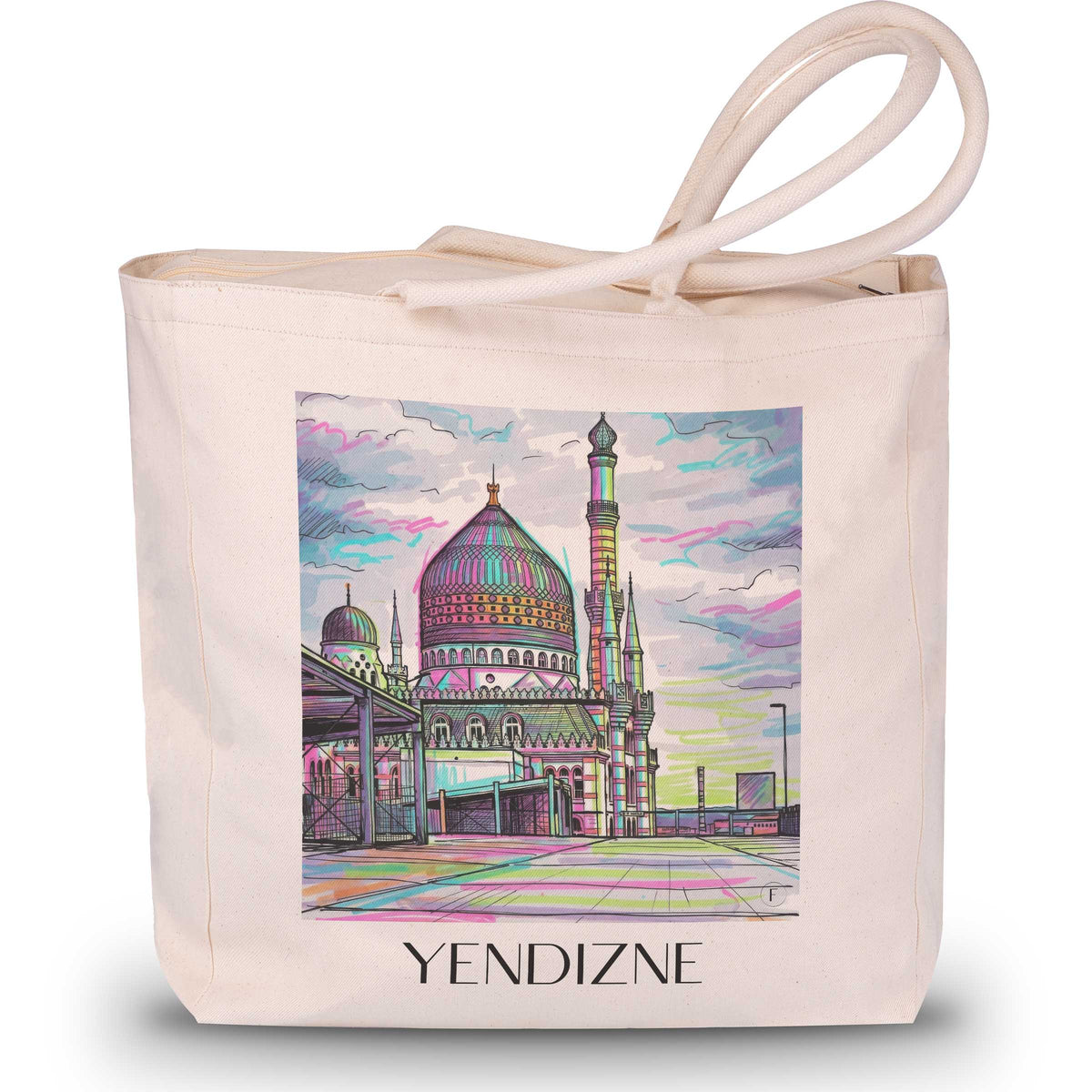 Yendizne Shopping Tasche - Dresden - Deutschland Tote Bag - Einkaufstasche im Tag Graffiti Stil - favplace