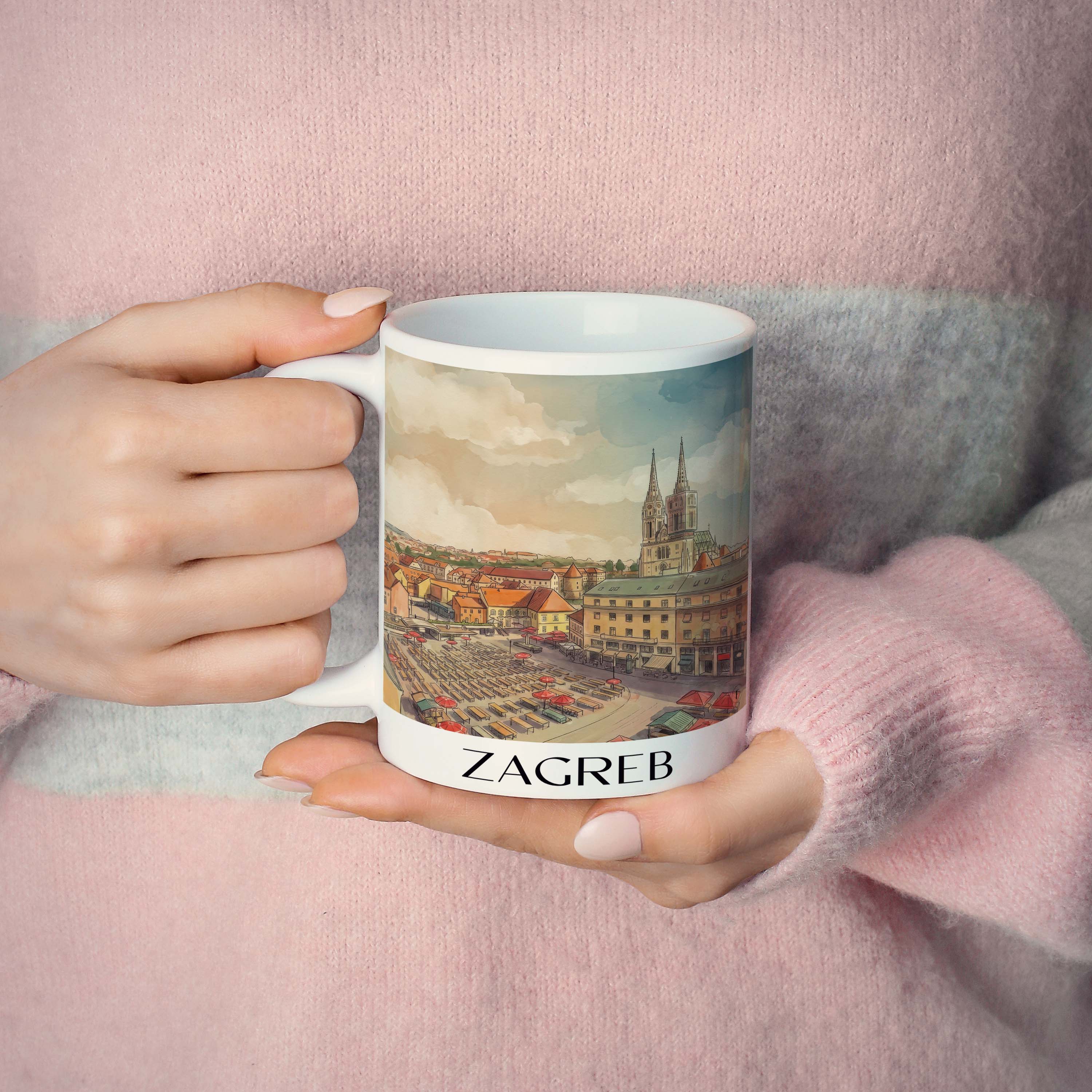 zagreb-kroatien-kaffeebecher-aquarell