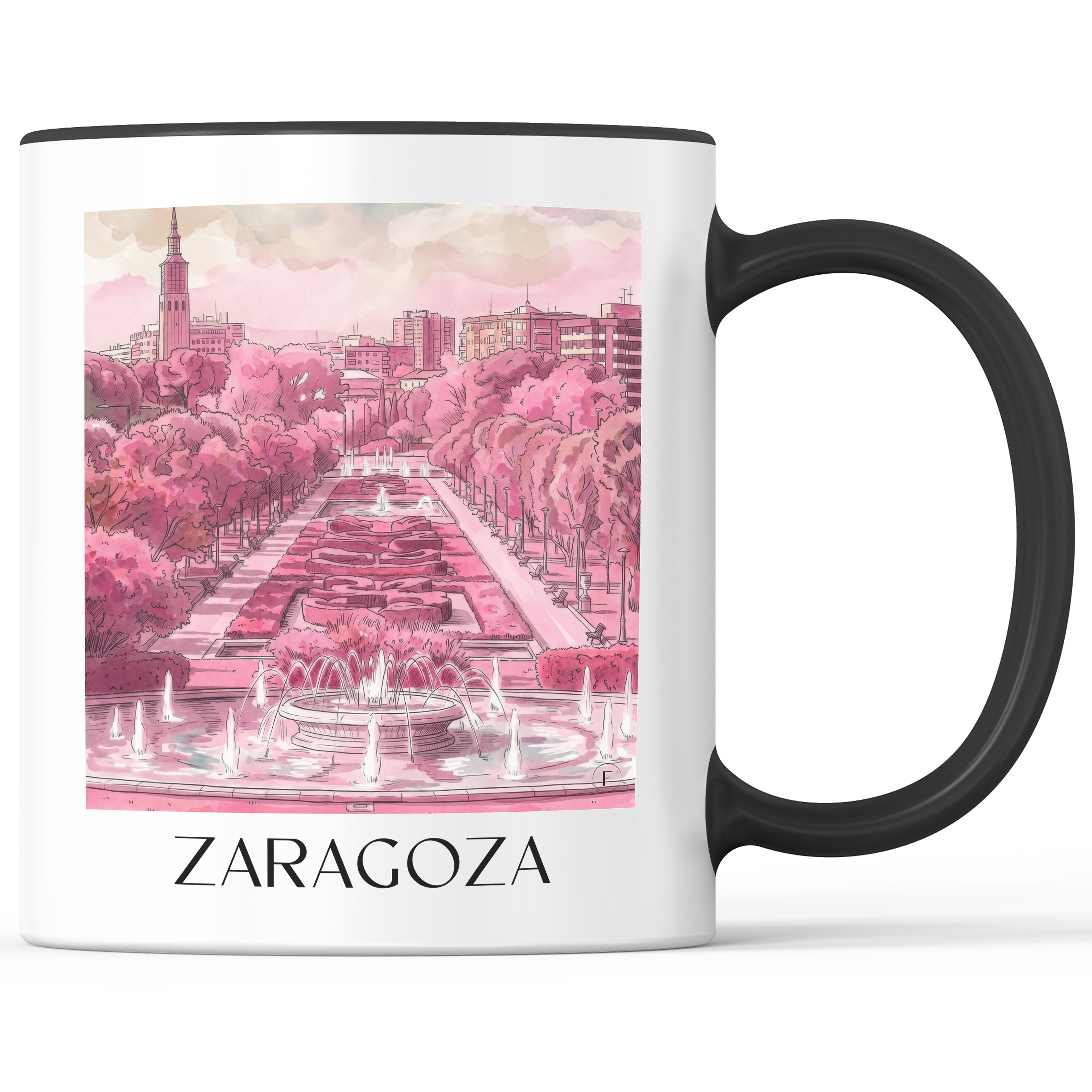 zaragoza-spanien-spanien-und-spanien-kaffeebecher-aquarell-pink-rosa