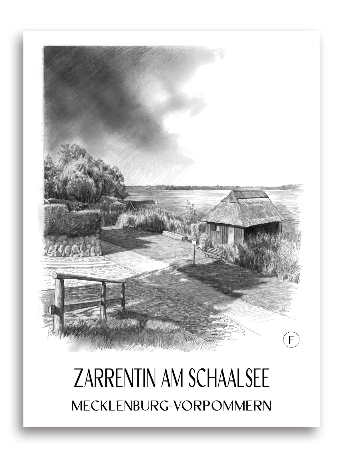 zarrentin-am-schaalsee-mecklenburg-vorpommern-deutschland-poster-bleistift-zeichnung-drawing