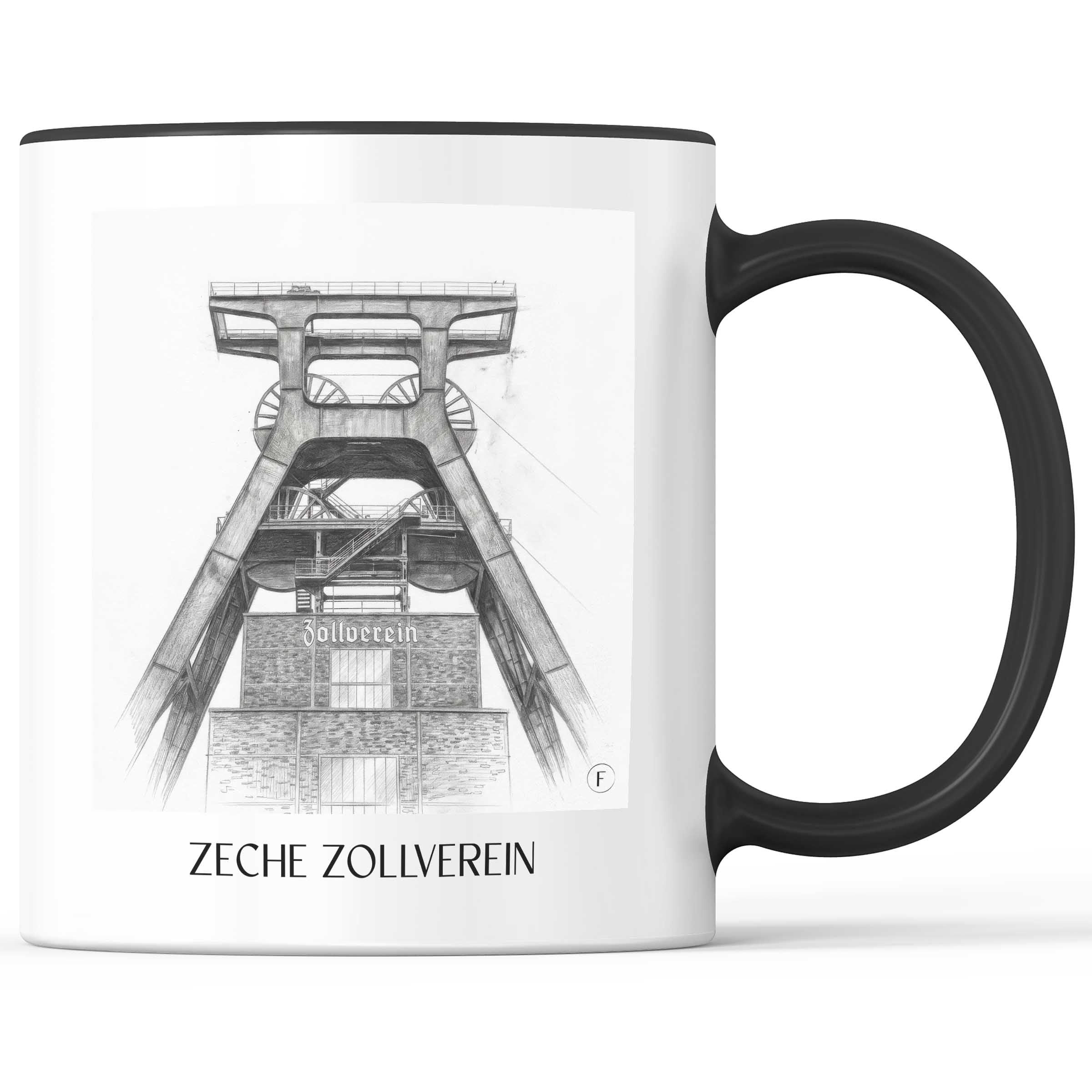 zeche-zollverein-essen-deutschland-kaffeebecher-bleistift-zeichnung-drawing
