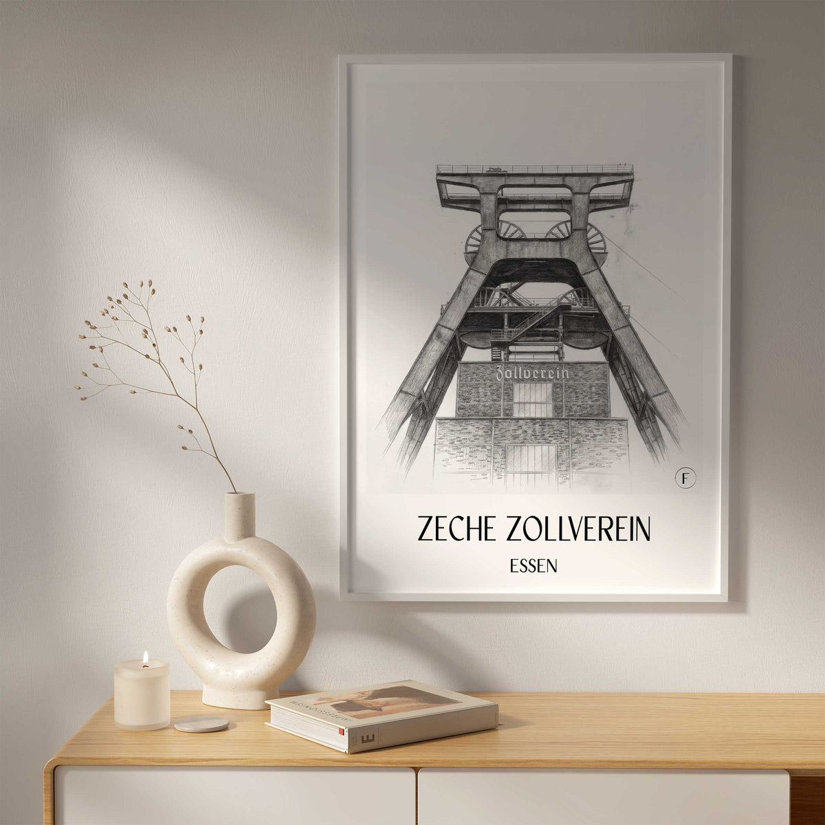 zeche-zollverein-essen-deutschland-poster-bleistift-zeichnung-drawing