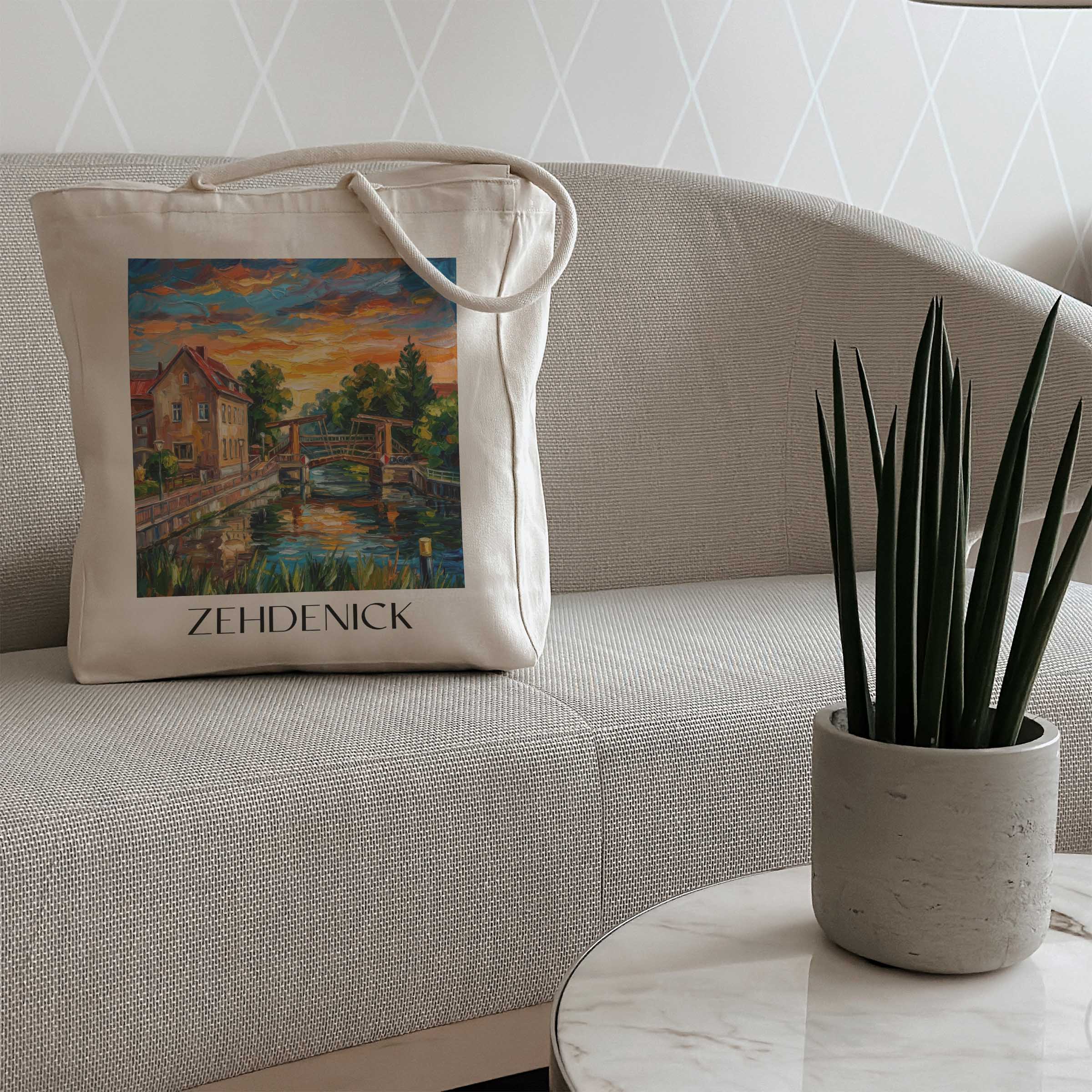zehdenick-brandenburg-deutschland-einkaufstasche-oil-painting-oelgemaelde