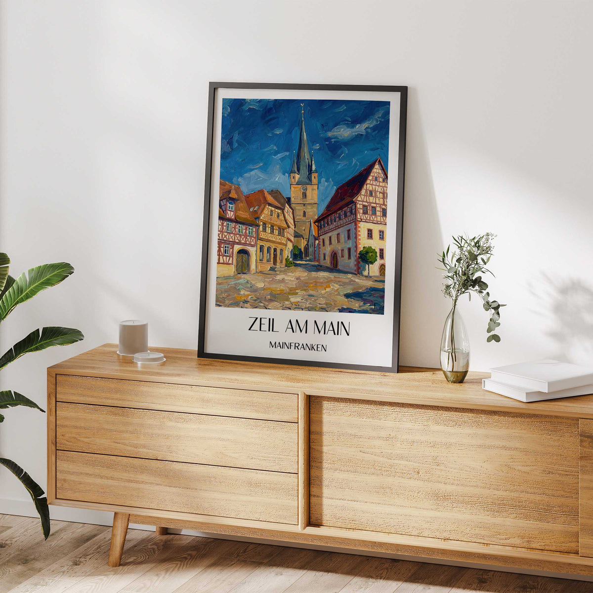 zeil-am-main-mainfranken-deutschland-poster-oil-painting-oelgemaelde