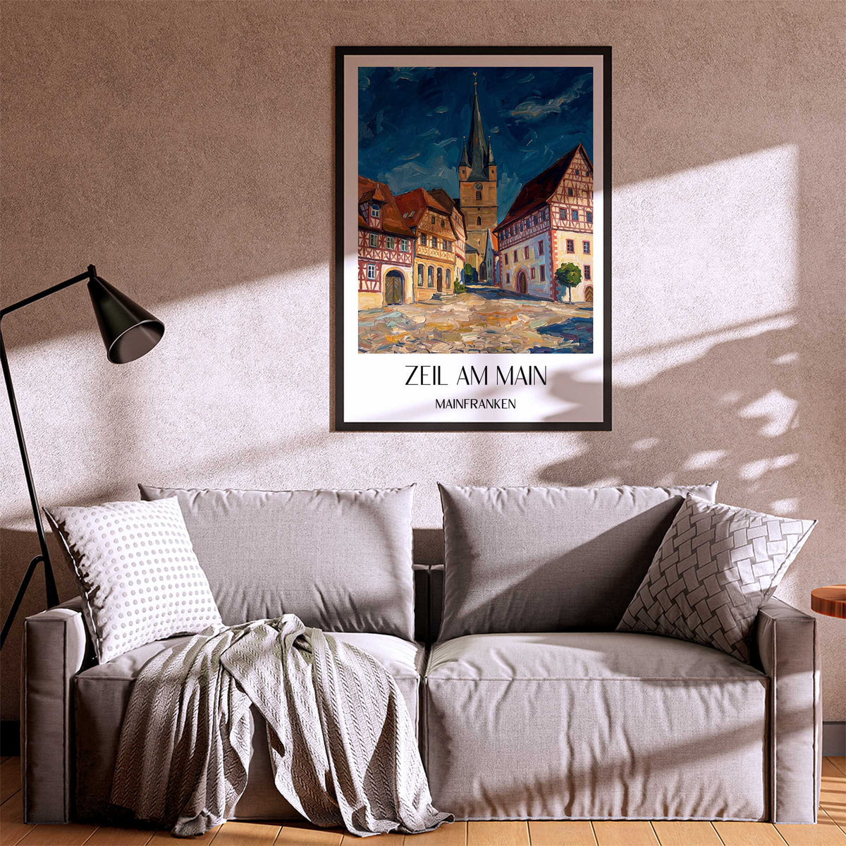 zeil-am-main-mainfranken-deutschland-poster-oil-painting-oelgemaelde