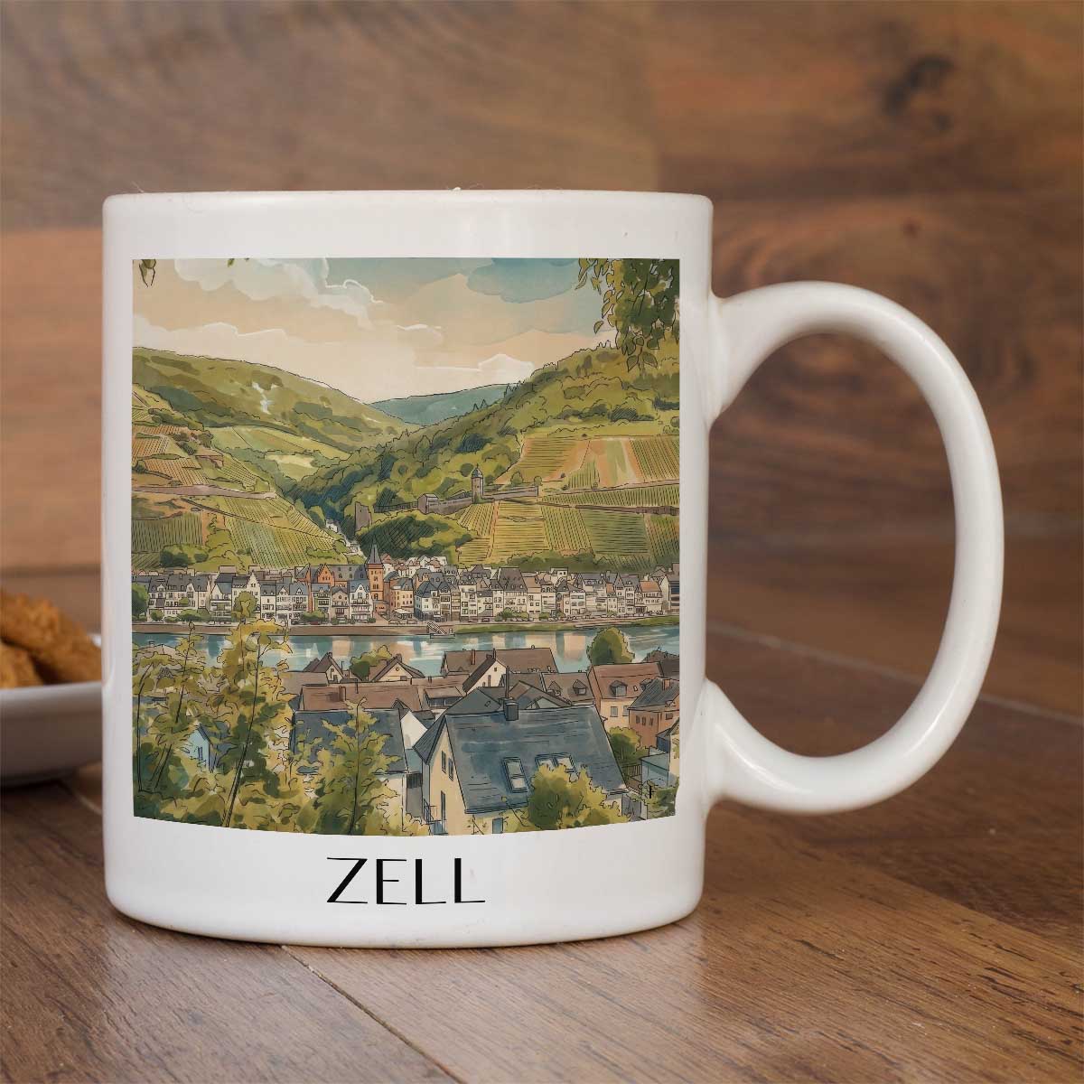 zell-mosel-deutschland-kaffeebecher-aquarell