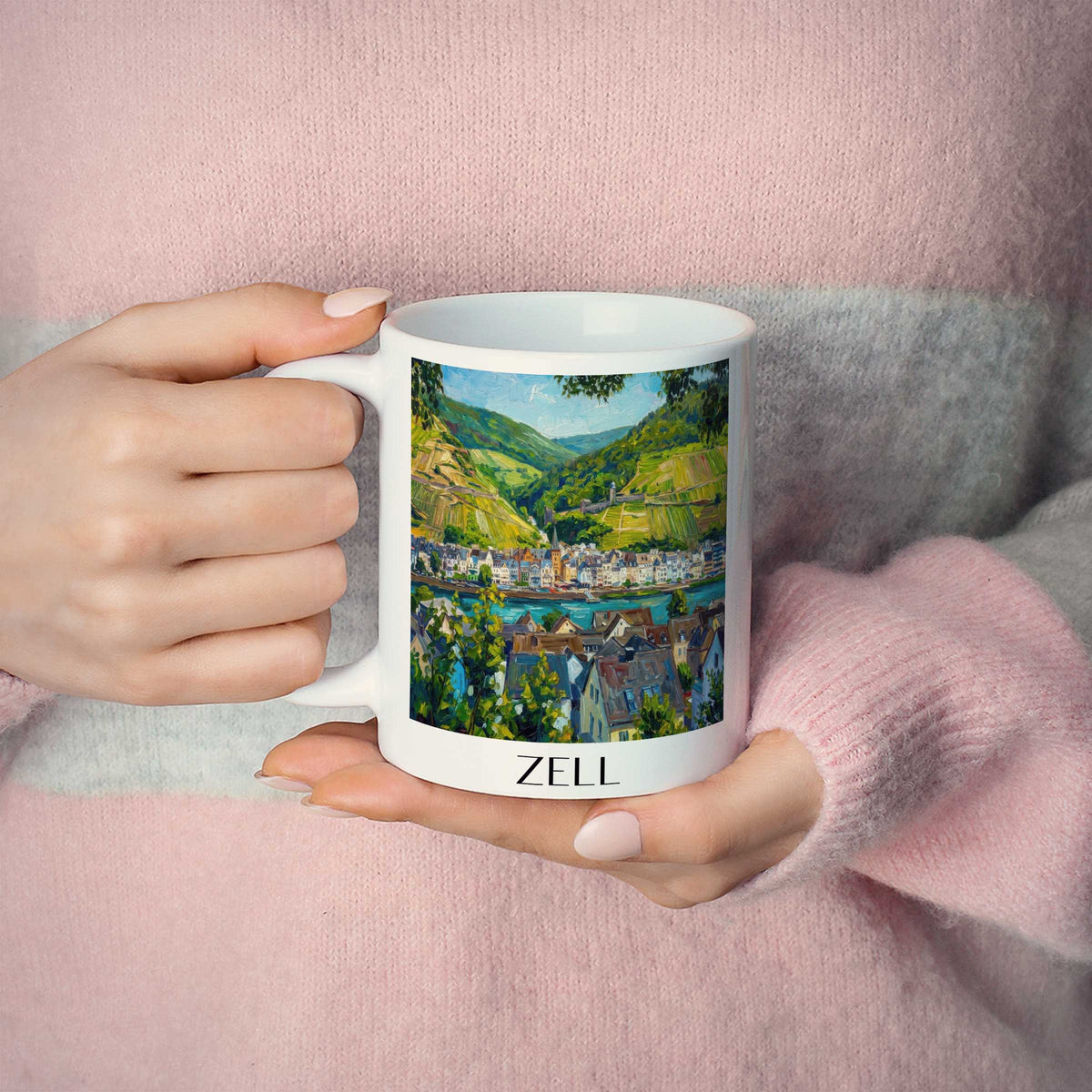 zell-mosel-deutschland-kaffeebecher-oil-painting-oelgemaelde