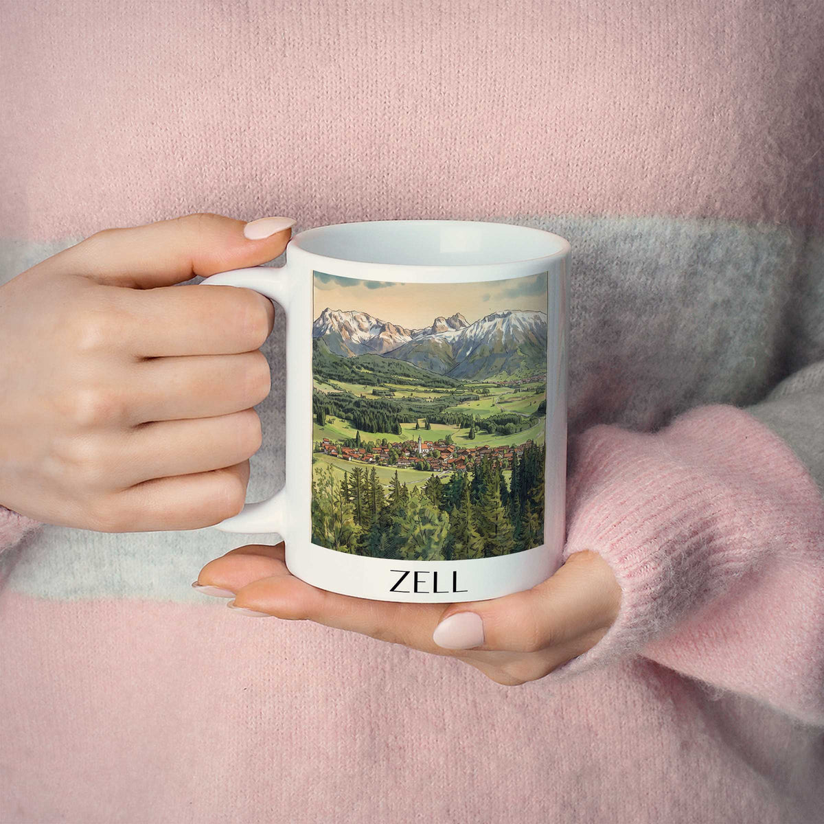 zell-ostallgäu-deutschland-kaffeebecher-aquarell